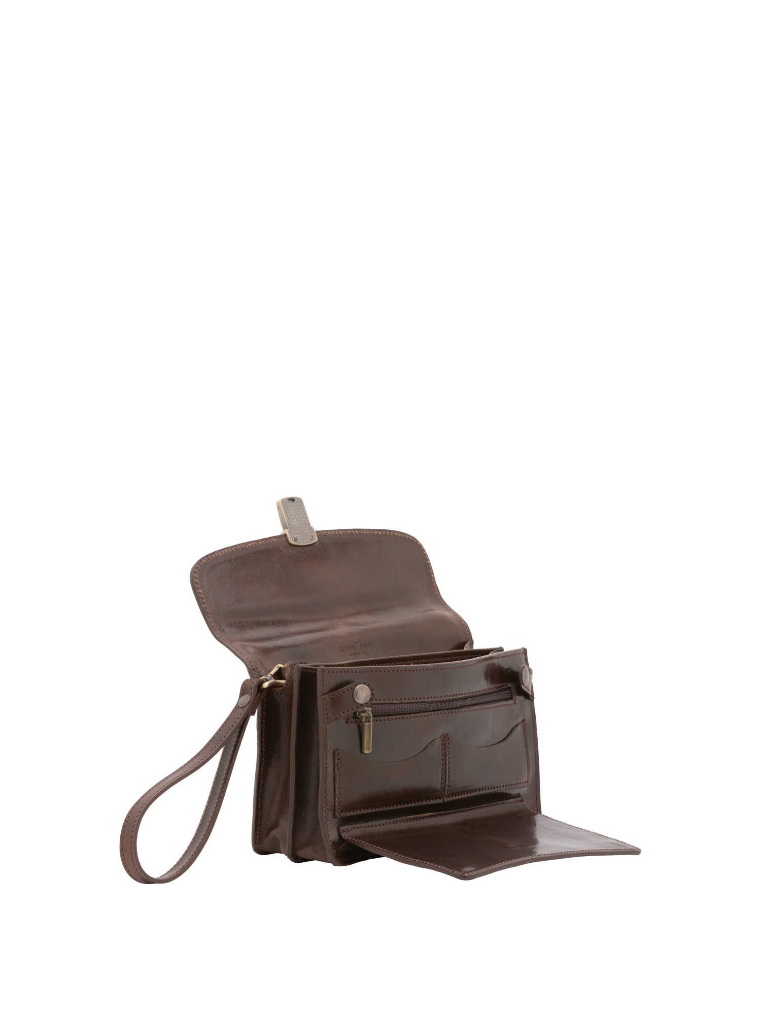 Handbag I Fratelli Men Genuine leather -Marrone Testa di moro