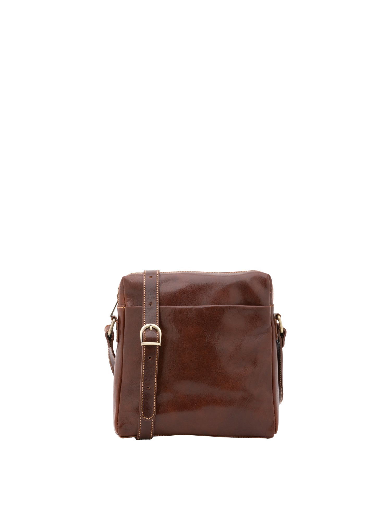 Crossbody bag I Fratelli Men Genuine leather -Verde Marrone
