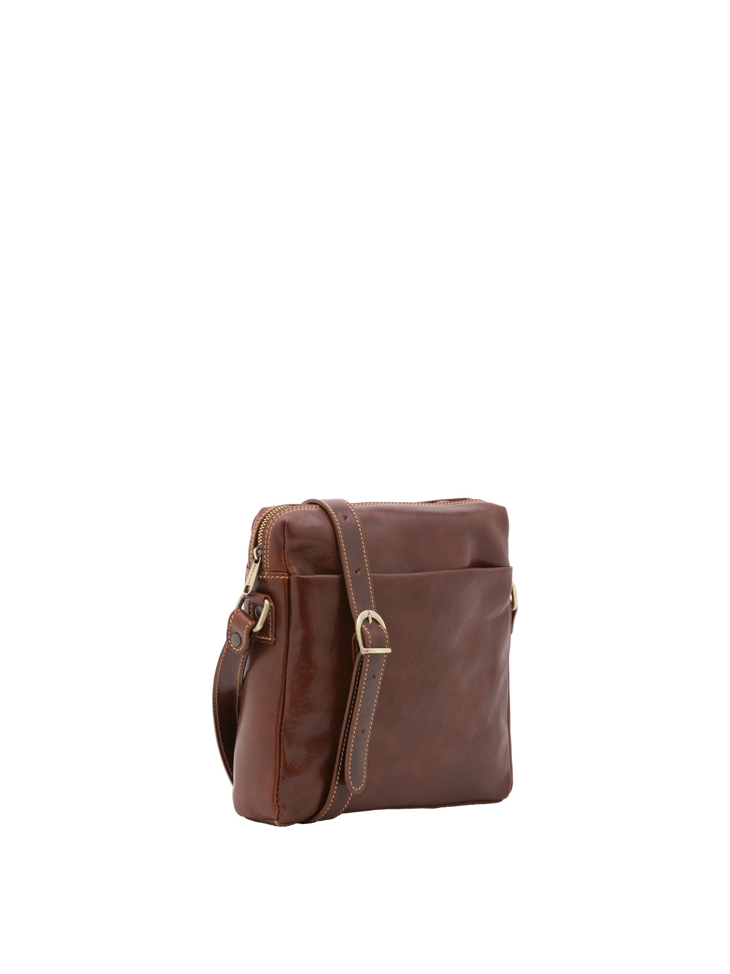 Crossbody bag I Fratelli Men Genuine leather -Verde Marrone