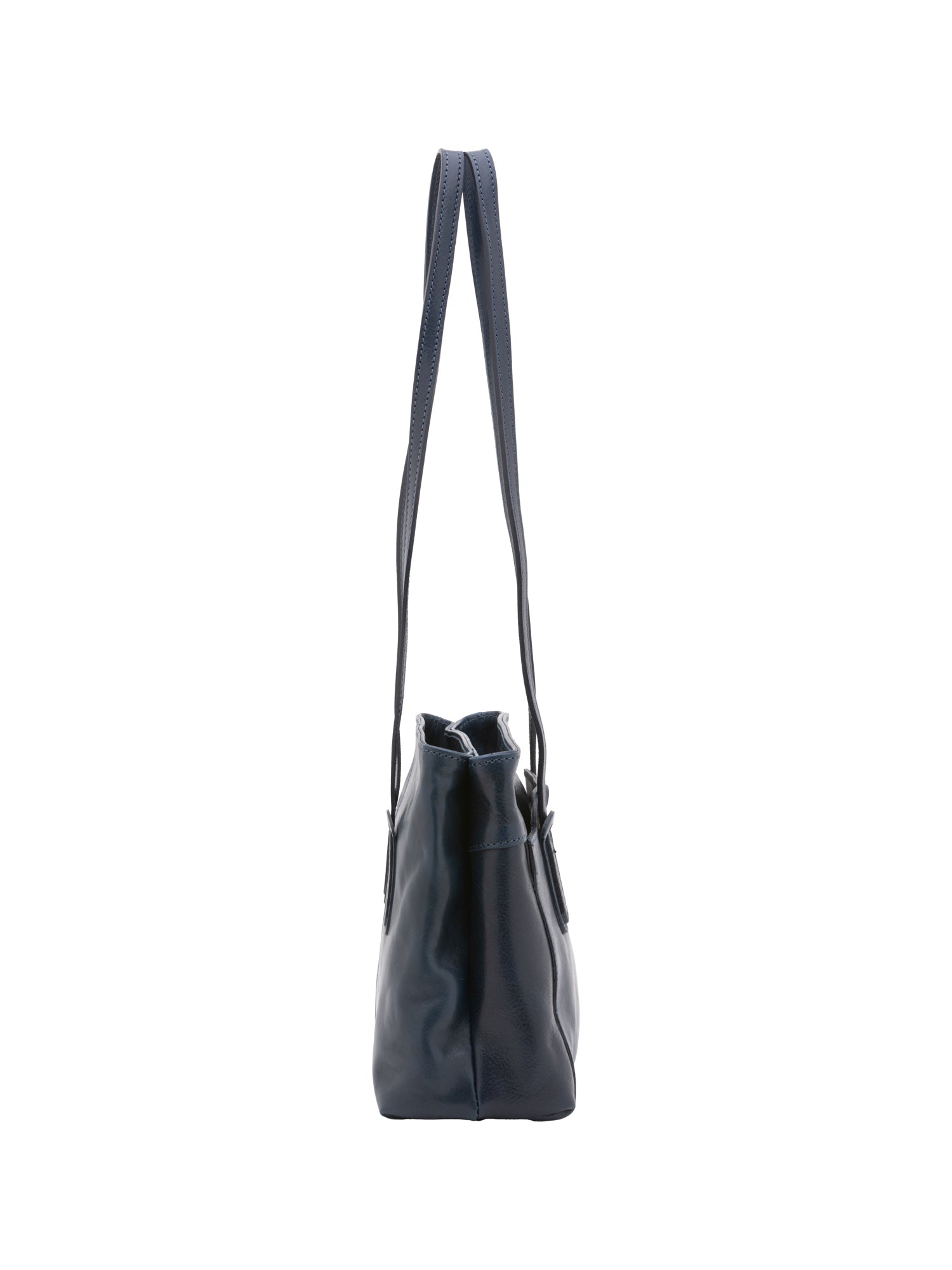 Shoulder Bag I Fratelli Women Genuine leather -Nero Blu
