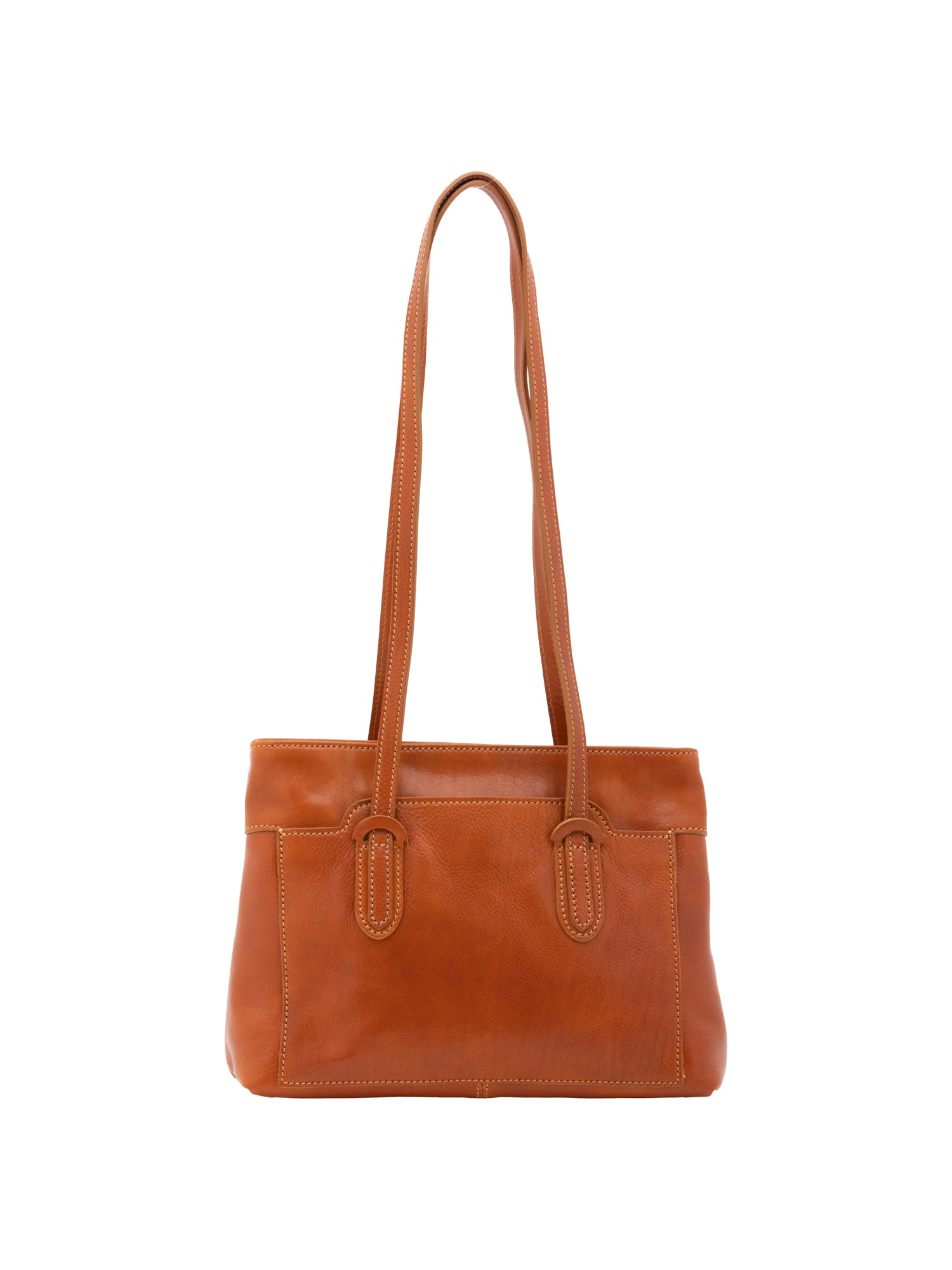 Shoulder Bag I Fratelli Women Genuine leather -Nero Cognac
