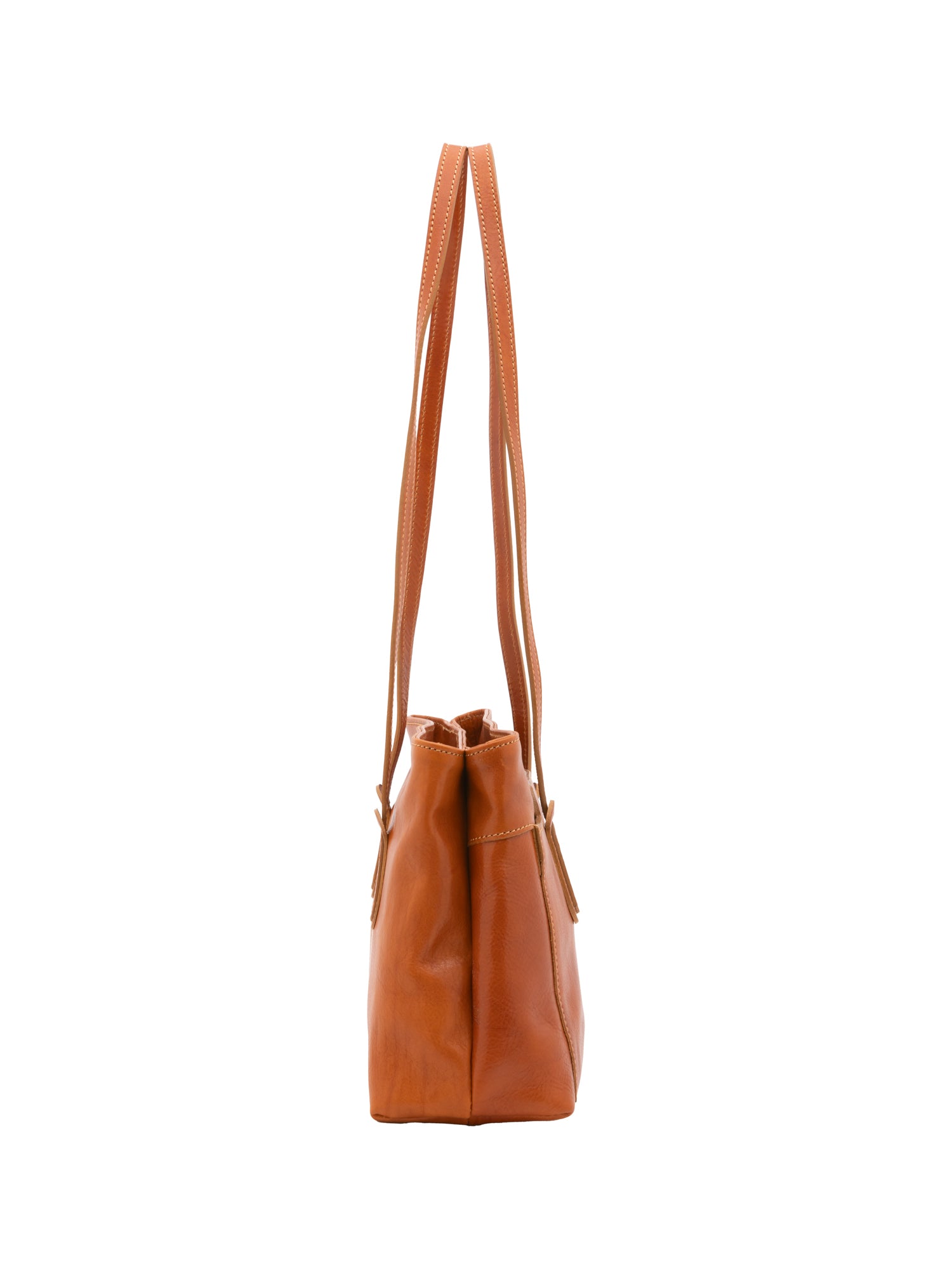 Shoulder Bag I Fratelli Women Genuine leather -Nero Cognac