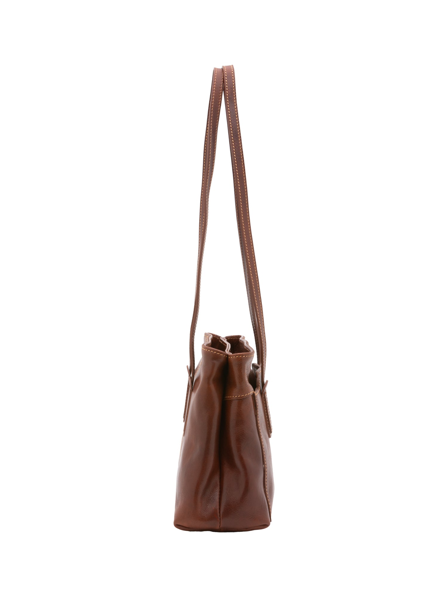 Shoulder Bag I Fratelli Women Genuine leather -Nero Marrone