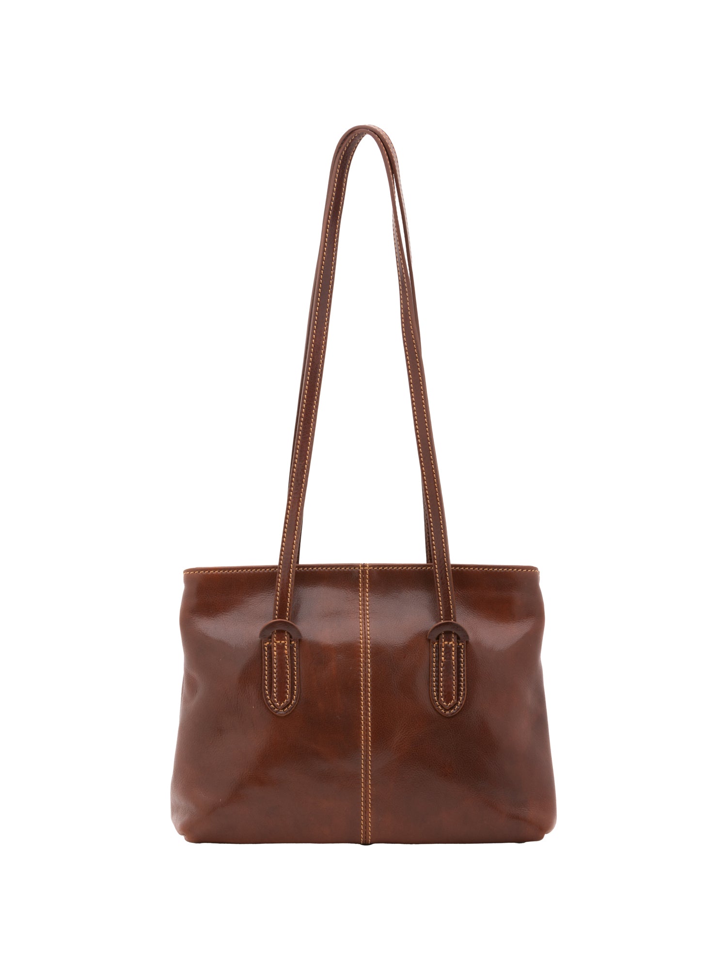 Shoulder Bag I Fratelli Women Genuine leather -Nero Marrone