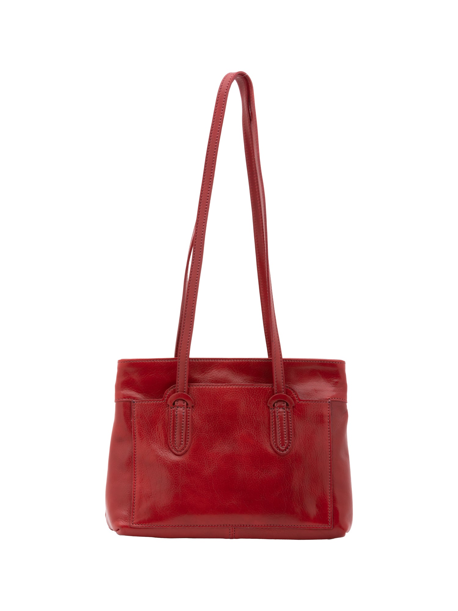 Shoulder Bag I Fratelli Women Genuine leather -Nero Rosso
