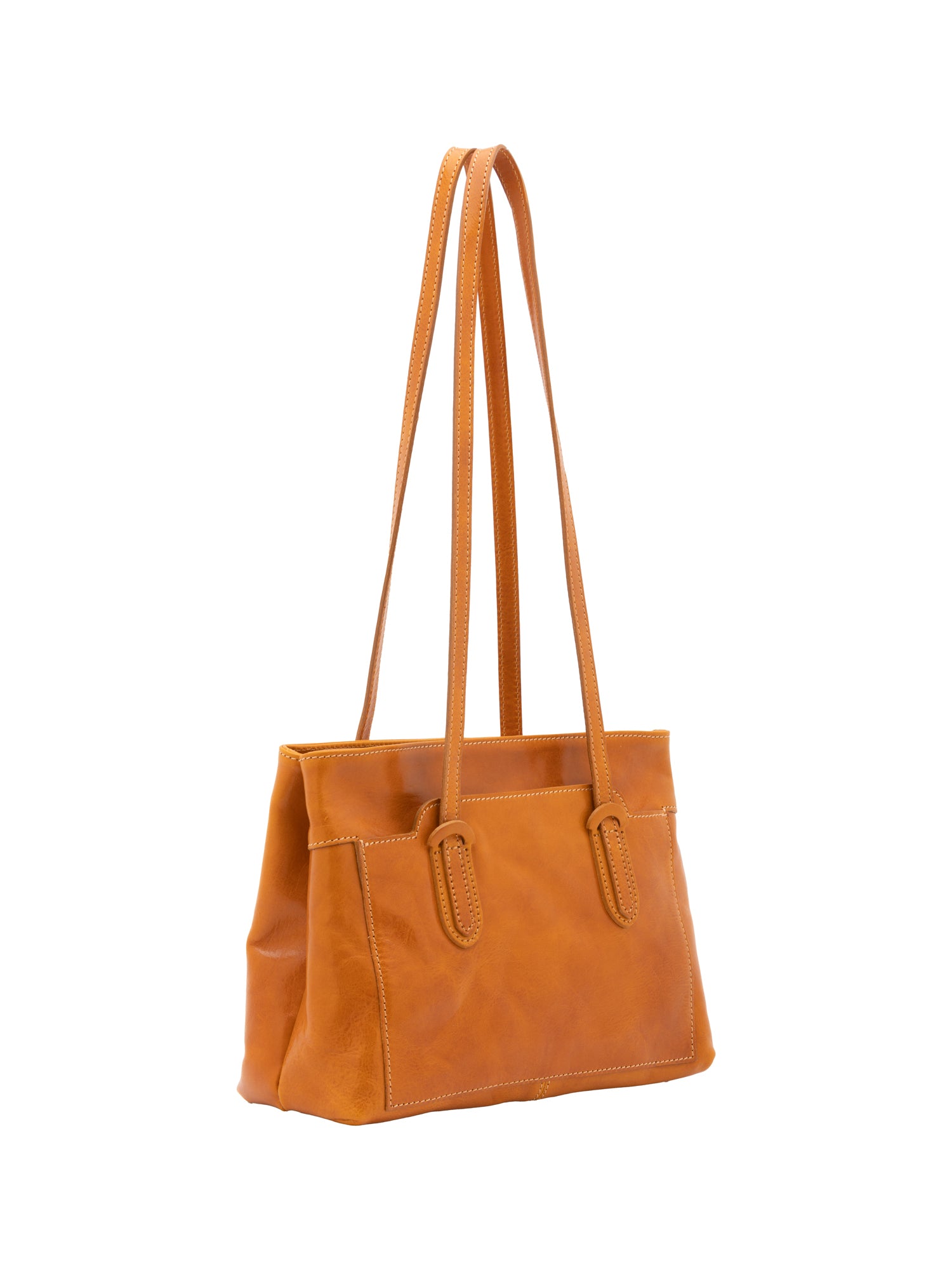 Shoulder Bag I Fratelli Women Genuine leather -Nero Senape