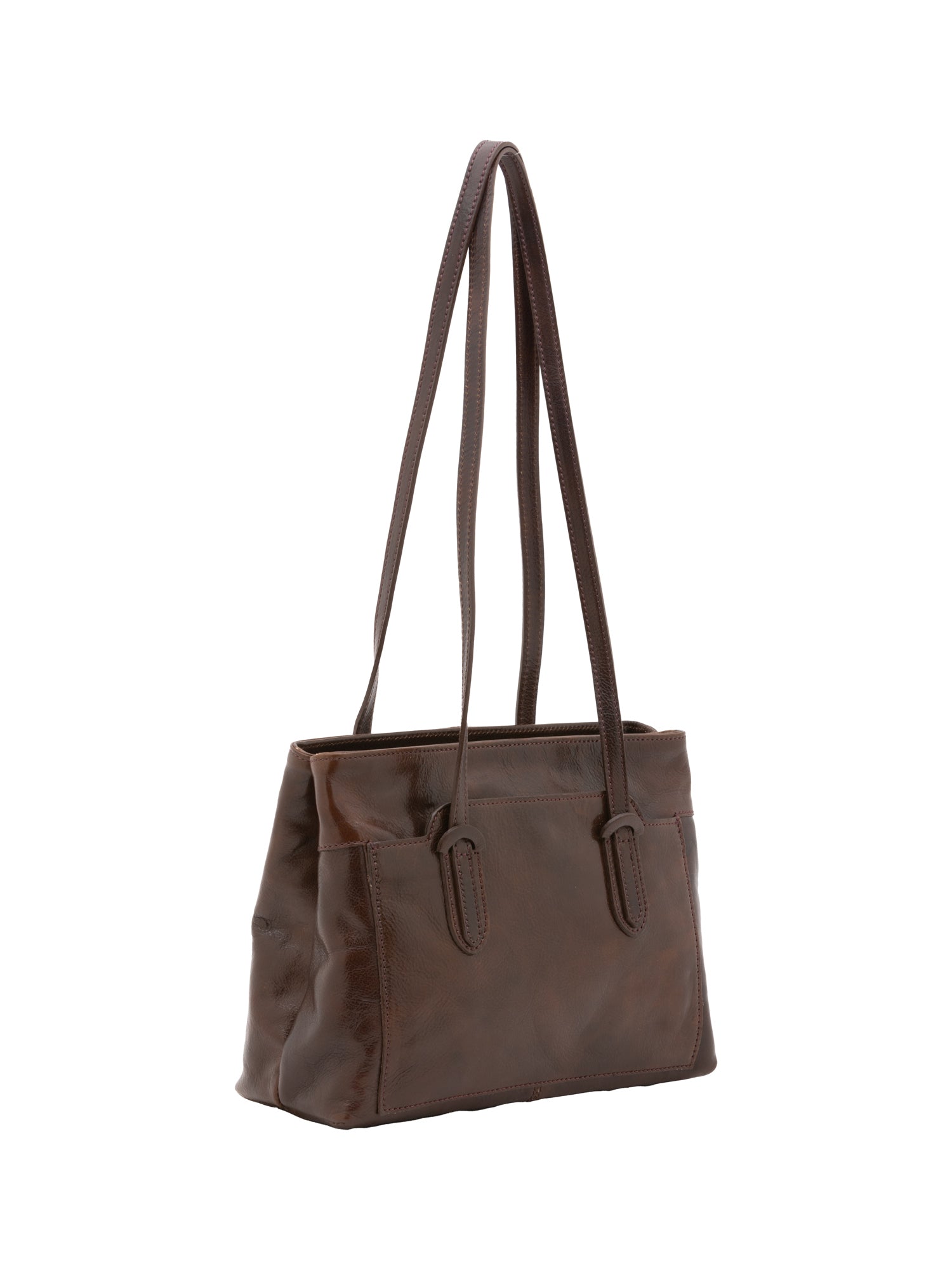 Shoulder Bag I Fratelli Women Genuine leather -Nero Testa di moro