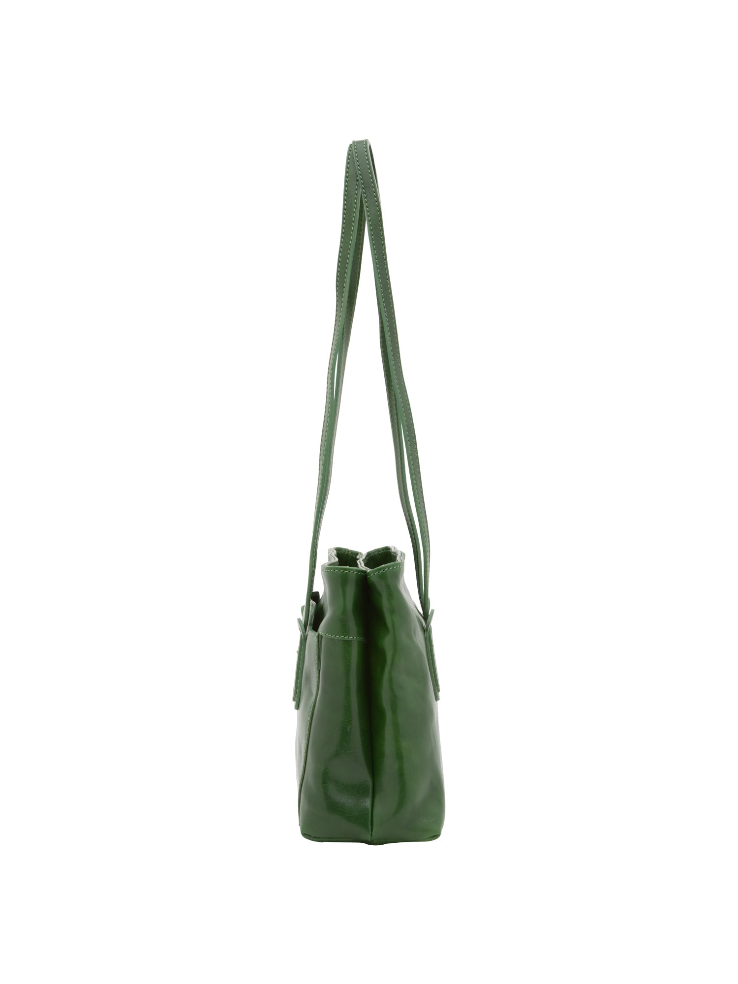 Shoulder Bag I Fratelli Women Genuine leather -Nero Verde
