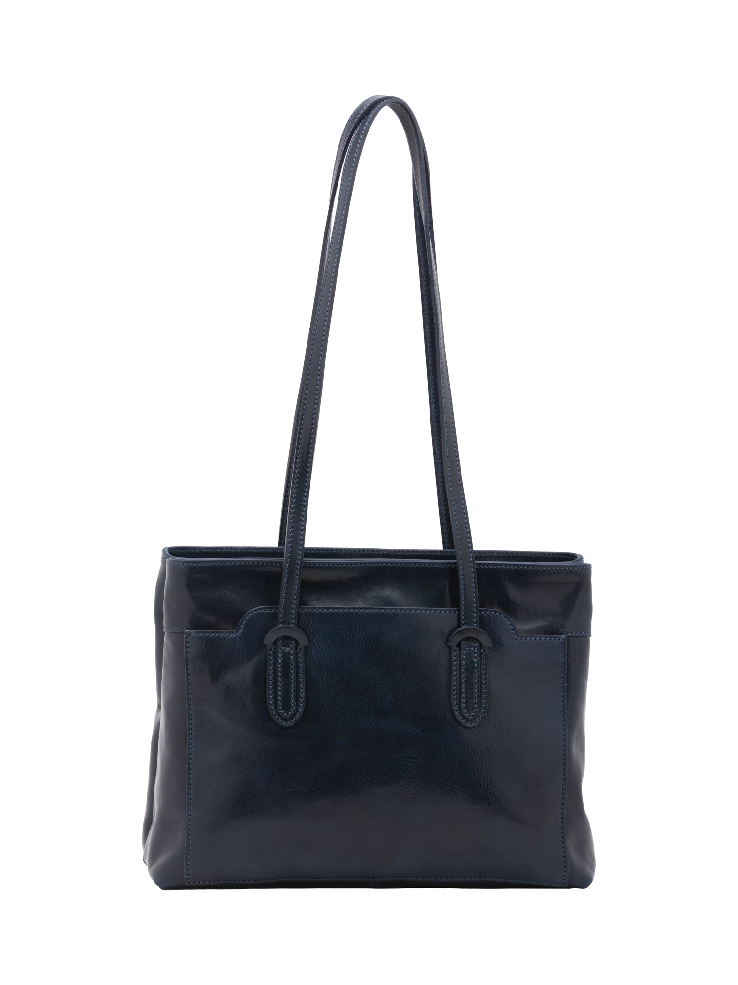 Shoulder Bag I Fratelli Women Genuine leather -Nero Blu