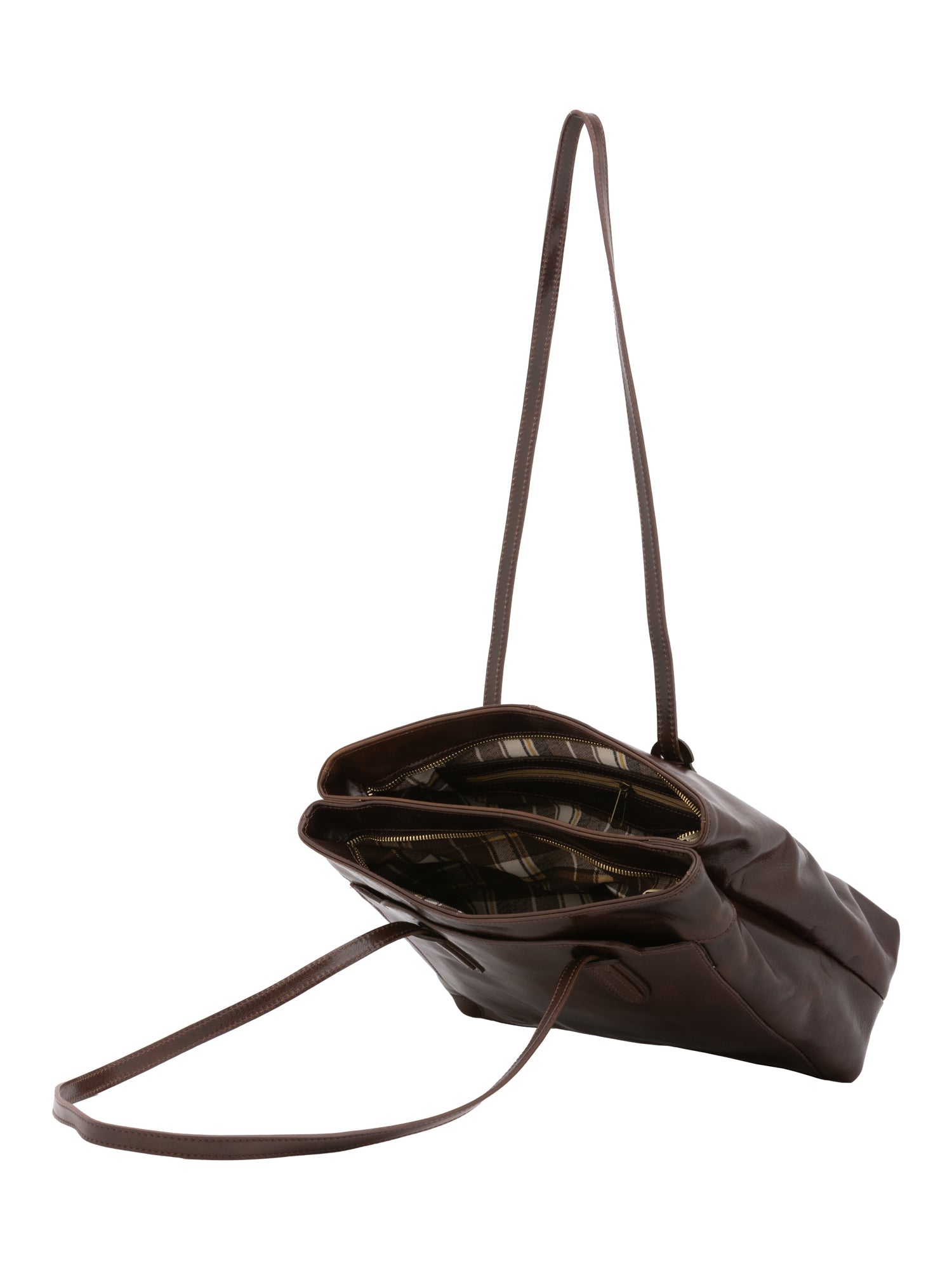 Shoulder Bag I Fratelli Women Genuine leather -Nero Testa di moro