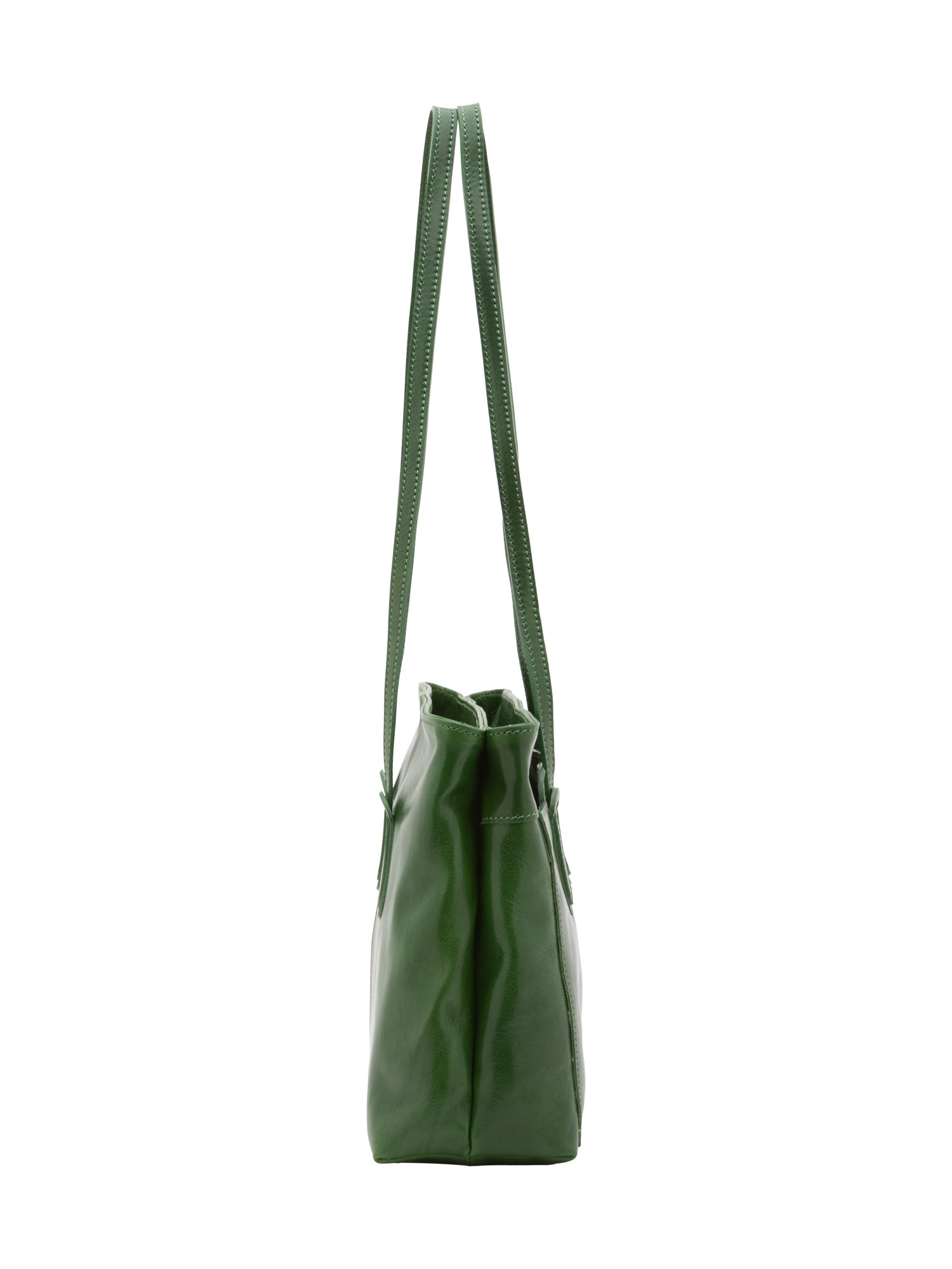 Shoulder Bag I Fratelli Women Genuine leather -Nero Verde