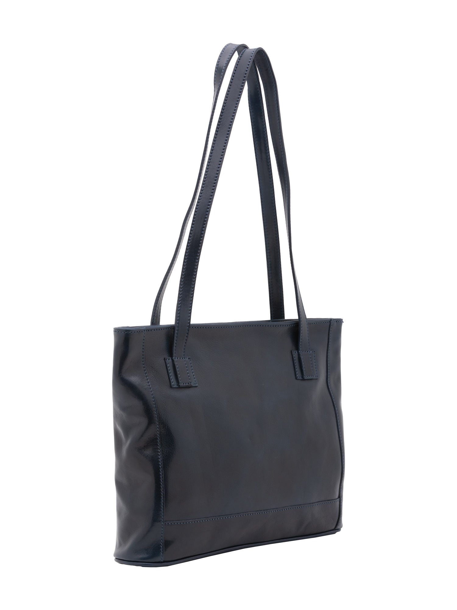 Shoulder Bag I Fratelli Women Genuine leather -Cognac Blu