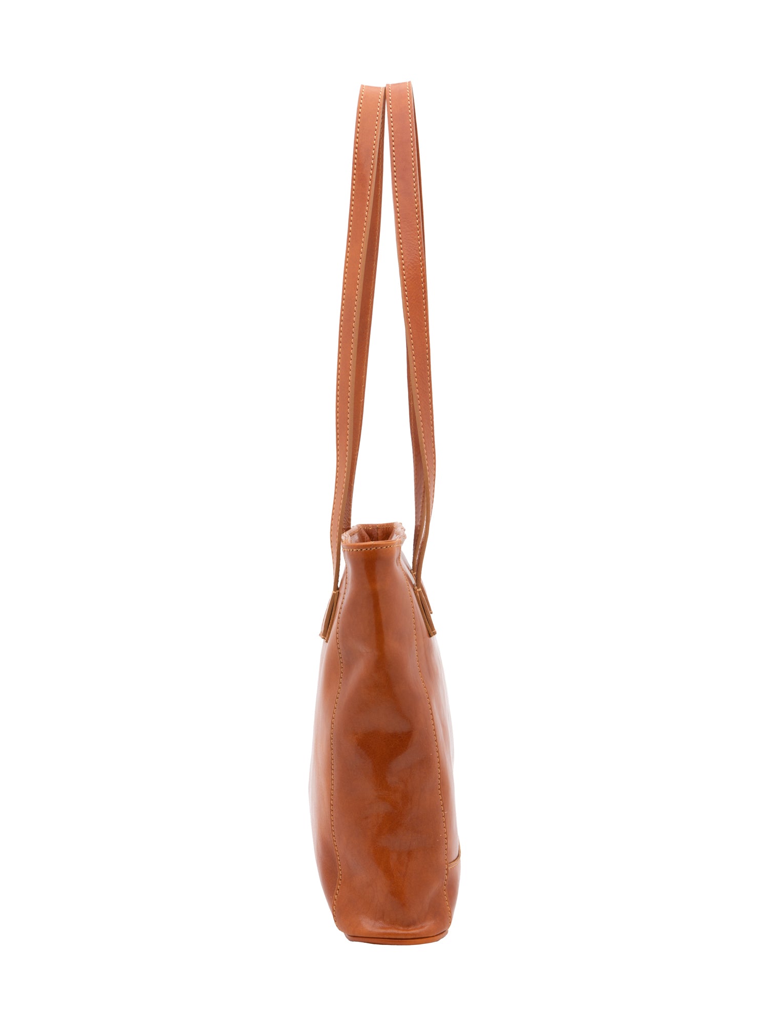 Shoulder Bag I Fratelli Women Genuine leather -Cognac Cognac