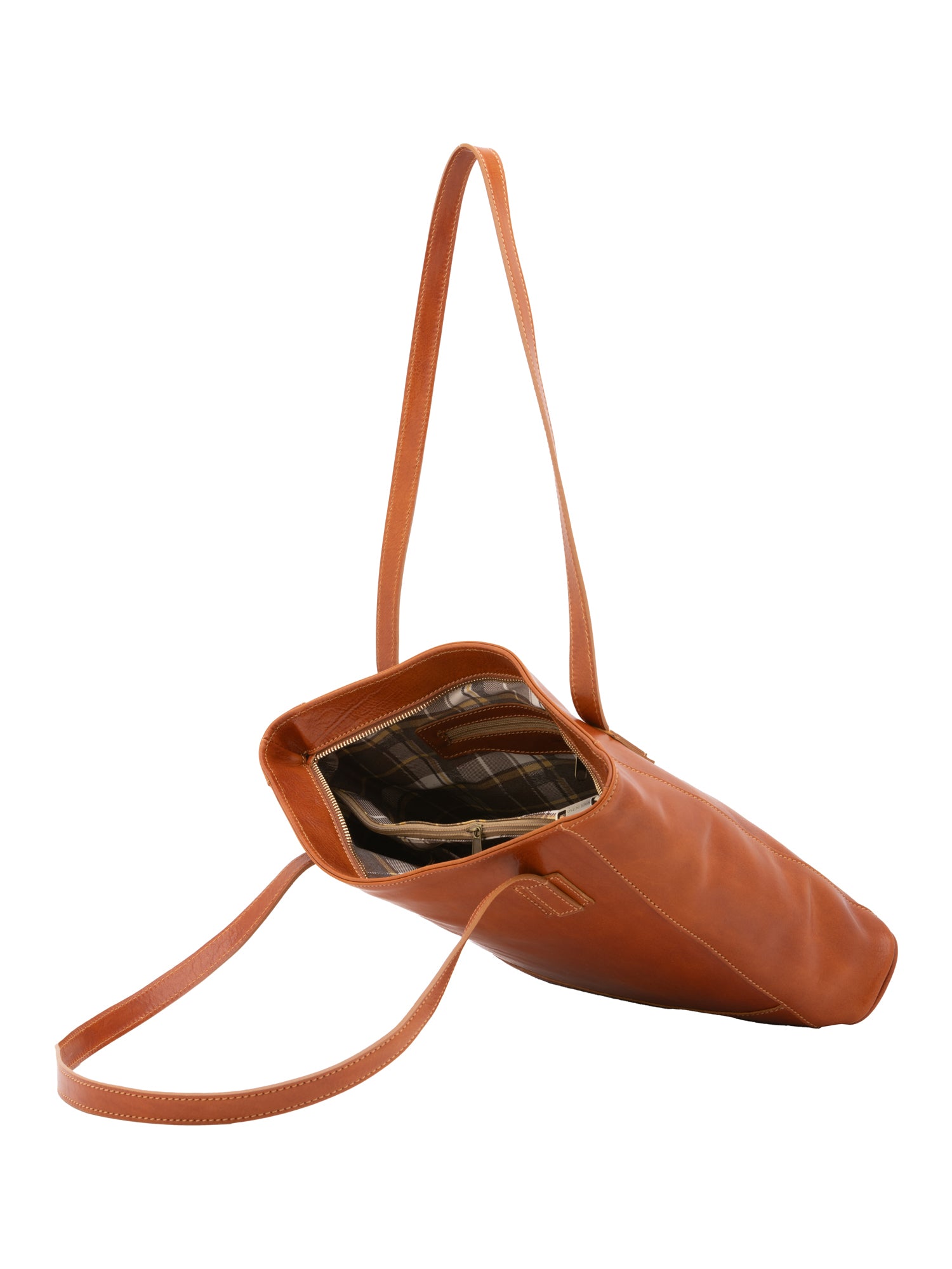 Shoulder Bag I Fratelli Women Genuine leather -Cognac Cognac