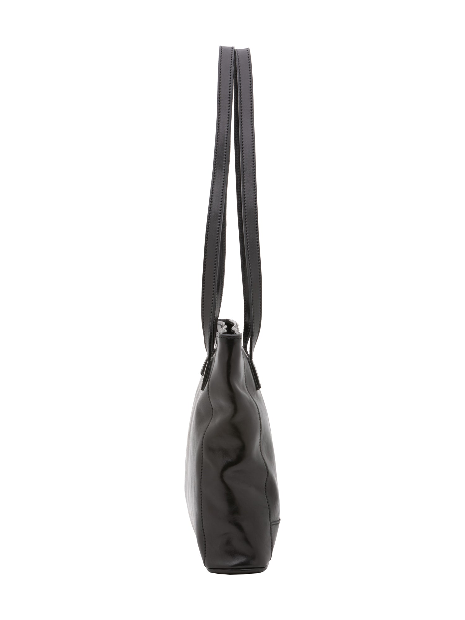 Shoulder Bag I Fratelli Women Genuine leather -Cognac Nero