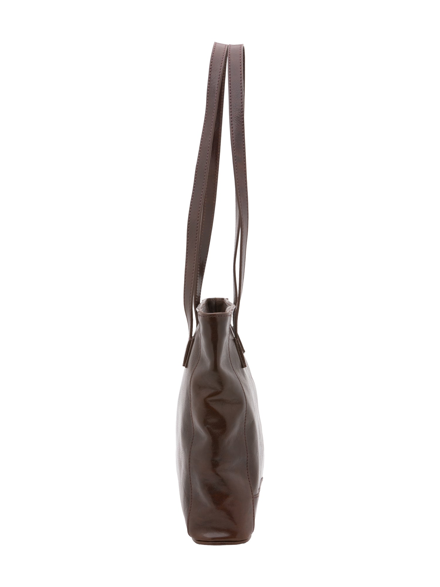 Shoulder Bag I Fratelli Women Genuine leather -Cognac Testa di moro