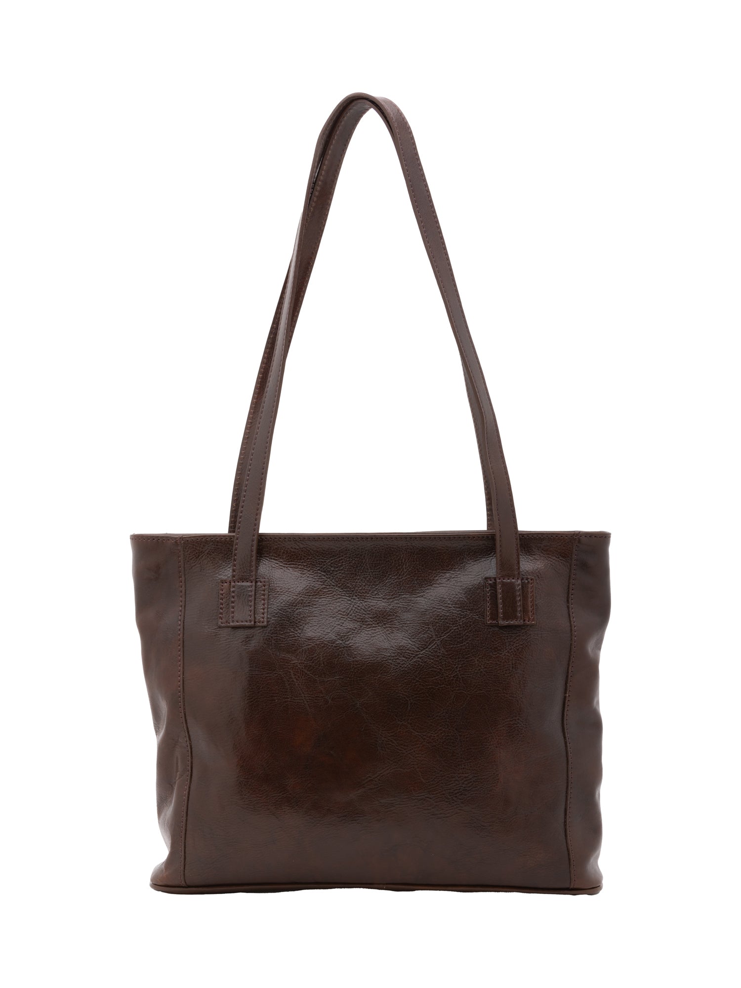 Shoulder Bag I Fratelli Women Genuine leather -Cognac Testa di moro