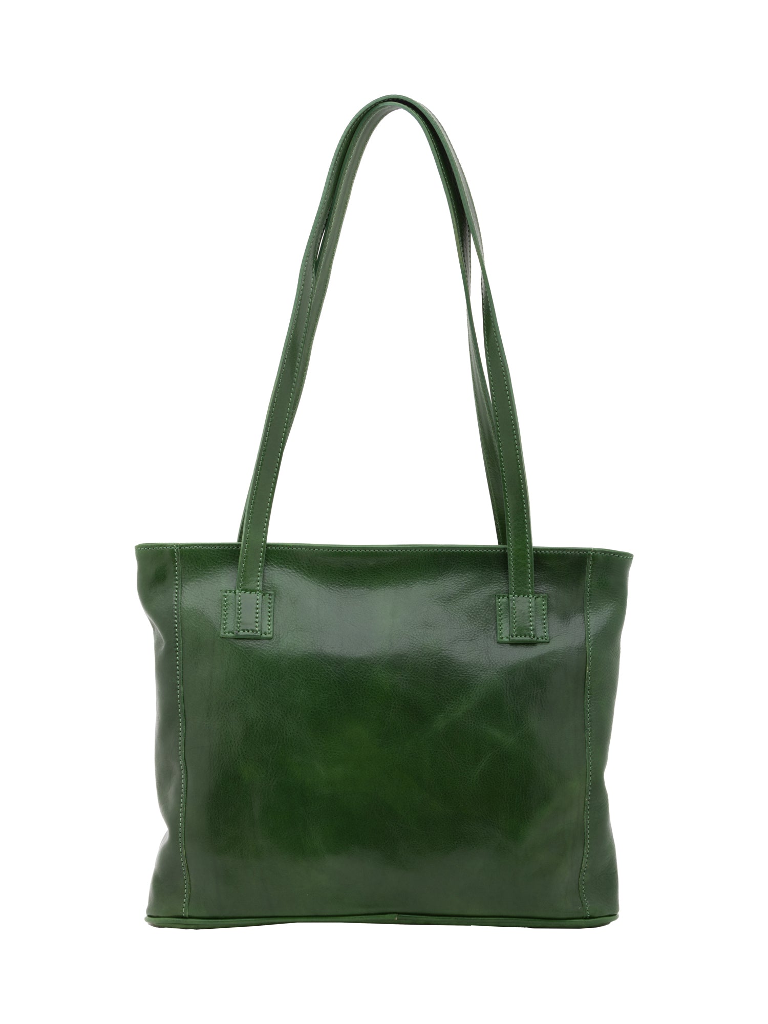 Shoulder Bag I Fratelli Women Genuine leather -Cognac Verde