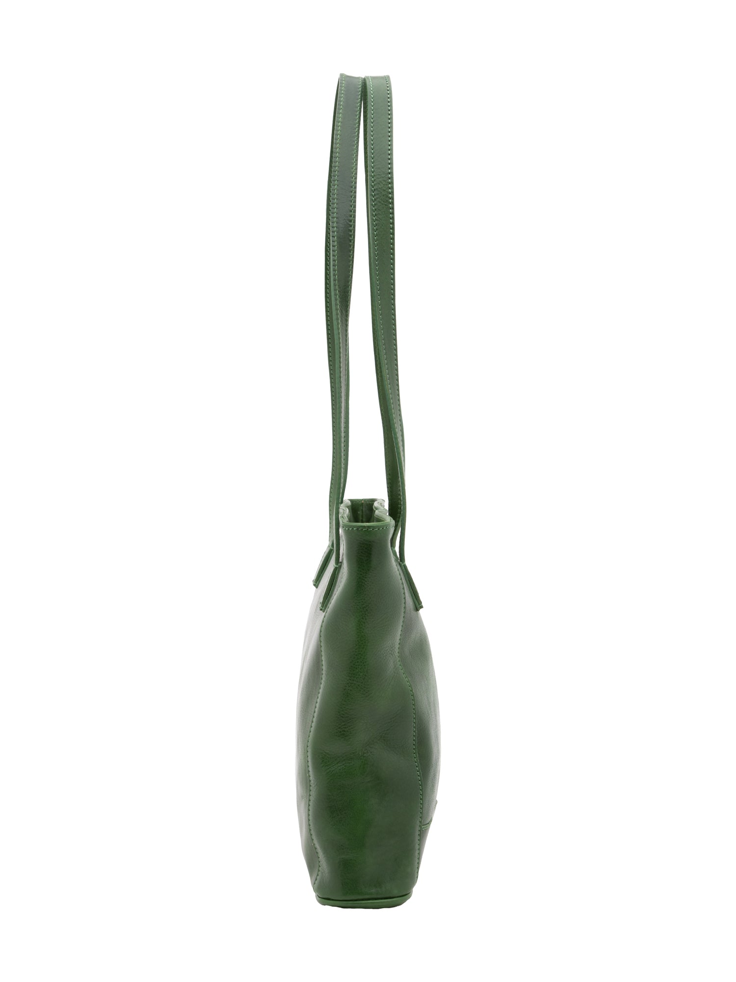 Shoulder Bag I Fratelli Women Genuine leather -Cognac Verde