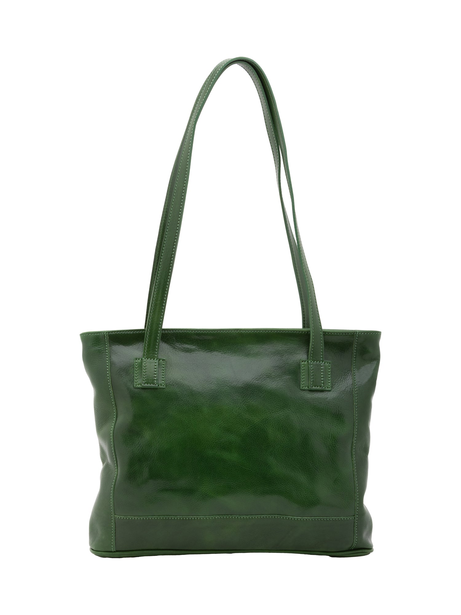 Shoulder Bag I Fratelli Women Genuine leather -Cognac Verde