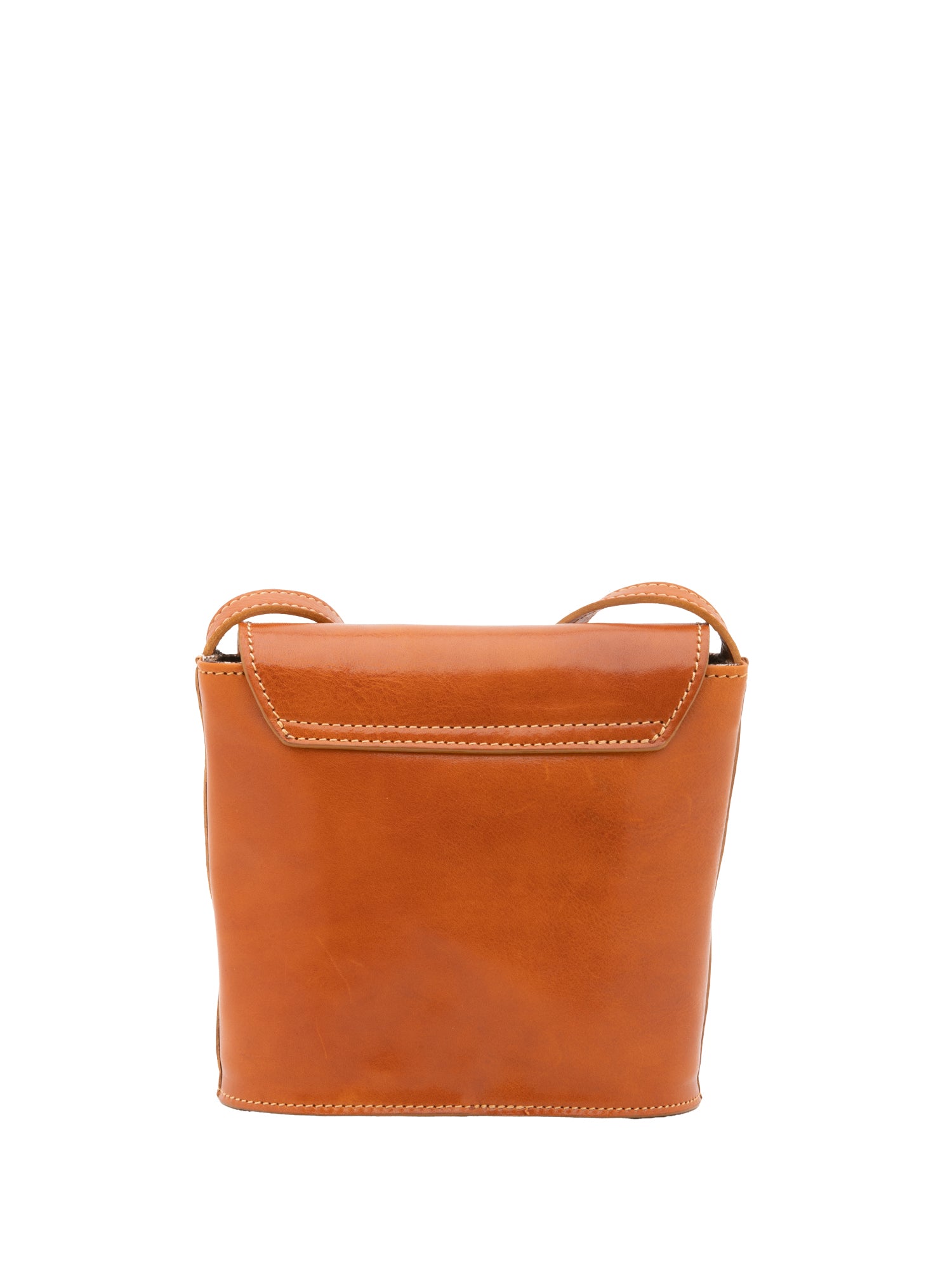 Crossbody bag I Fratelli Men Genuine leather -Marrone Cognac