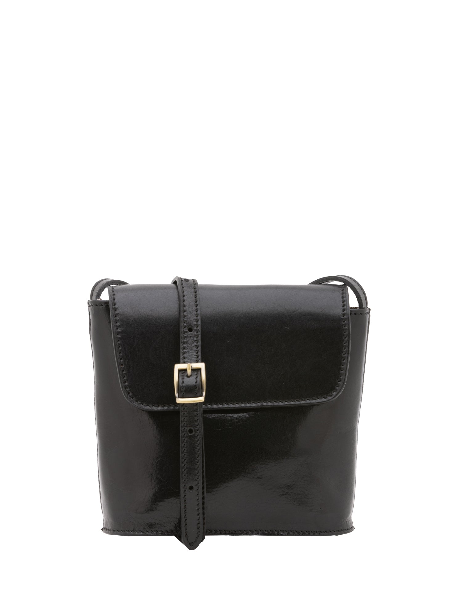 Crossbody bag I Fratelli Men Genuine leather -Marrone Nero