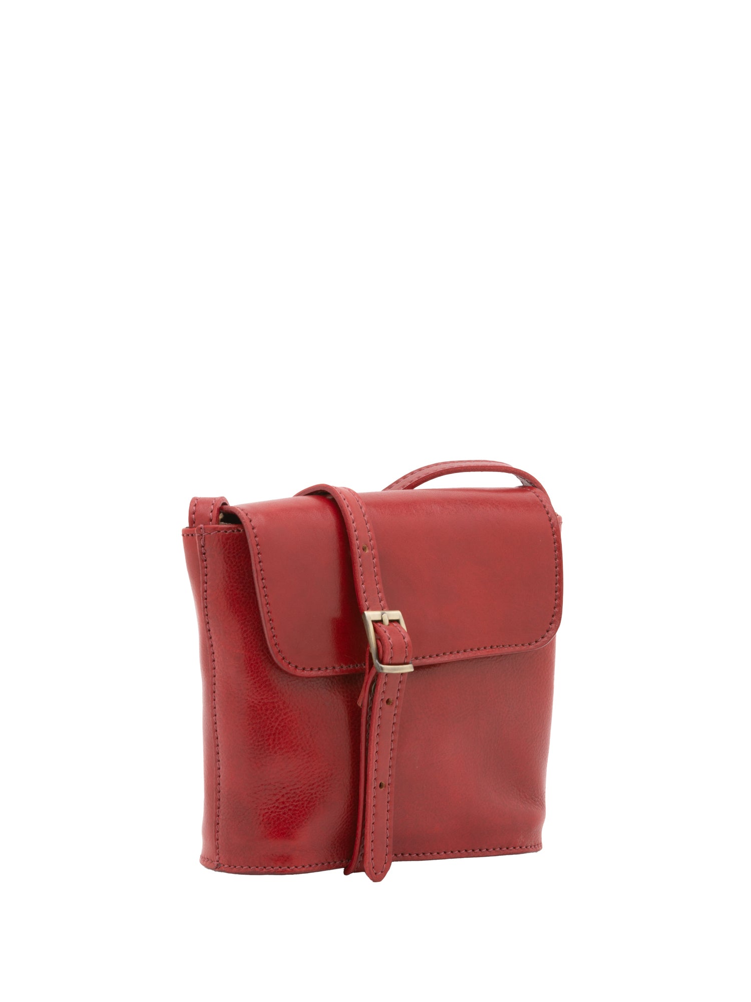 Crossbody bag I Fratelli Men Genuine leather -Marrone Rosso