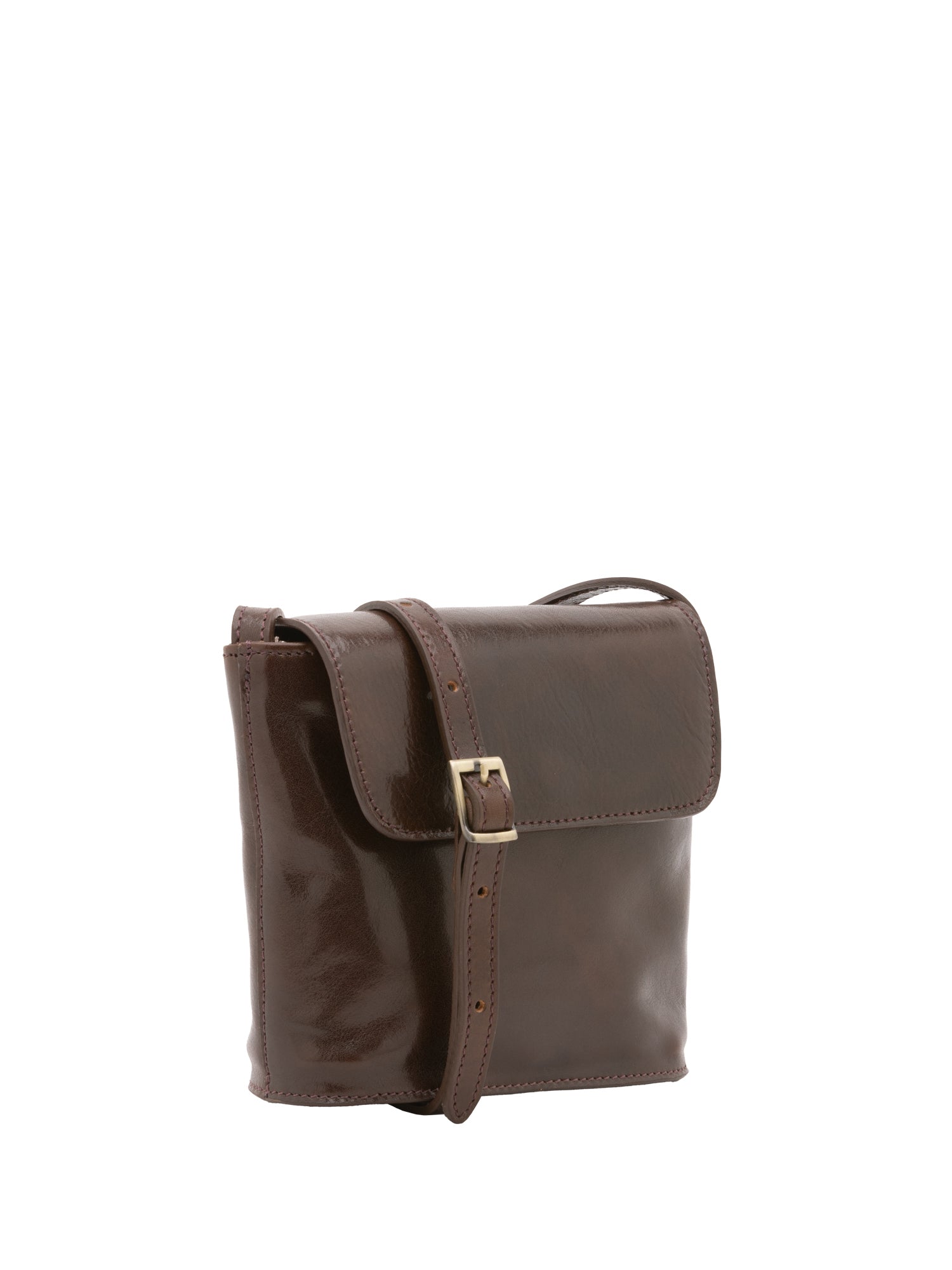 Crossbody bag I Fratelli Men Genuine leather -Marrone Testa di moro