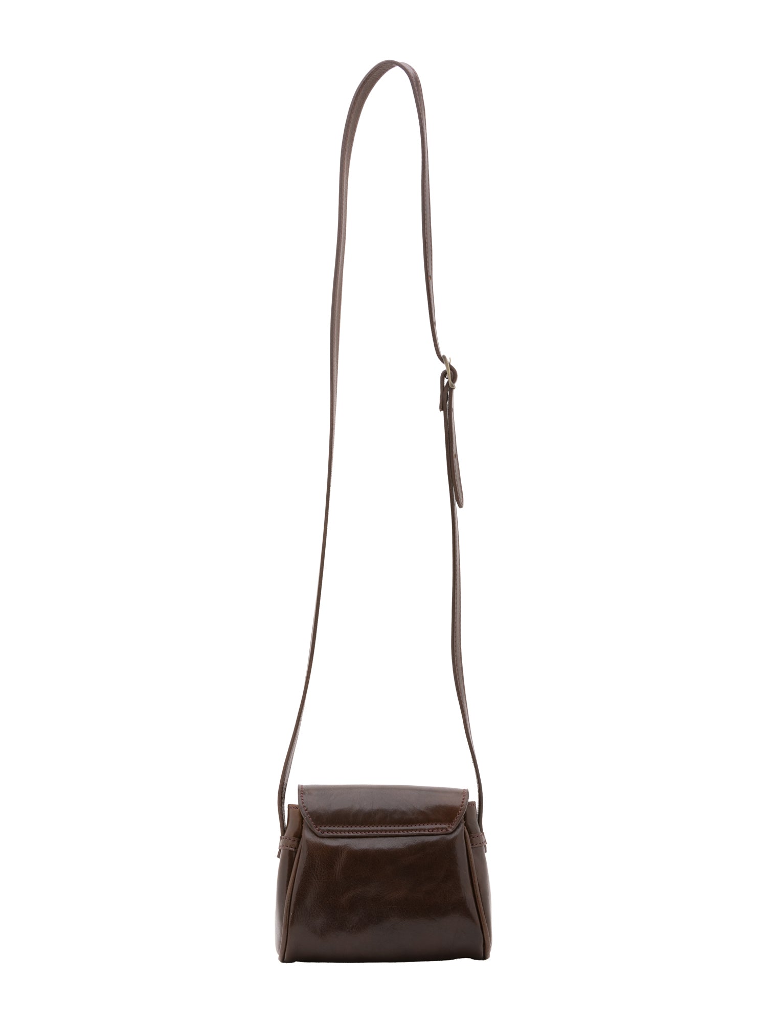 Crossbody bag I Fratelli Women Genuine leather -Cognac Testa di moro