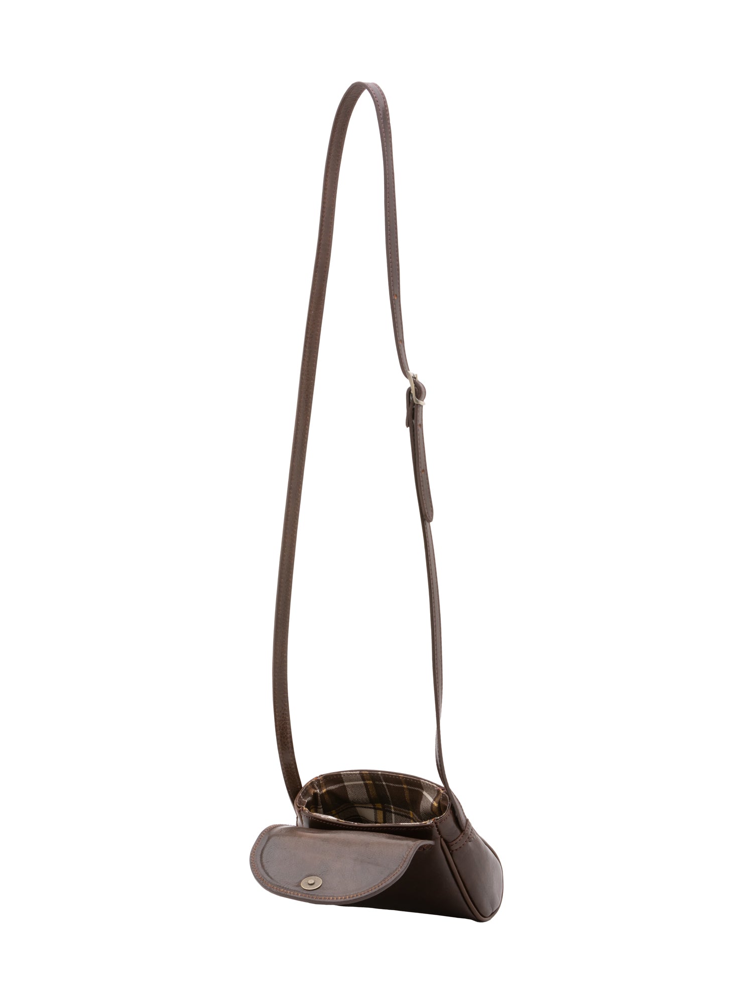 Crossbody bag I Fratelli Women Genuine leather -Cognac Testa di moro