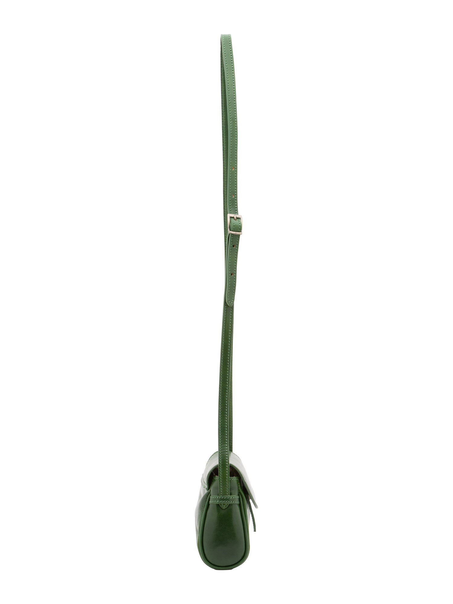 Crossbody bag I Fratelli Women Genuine leather -Cognac Verde