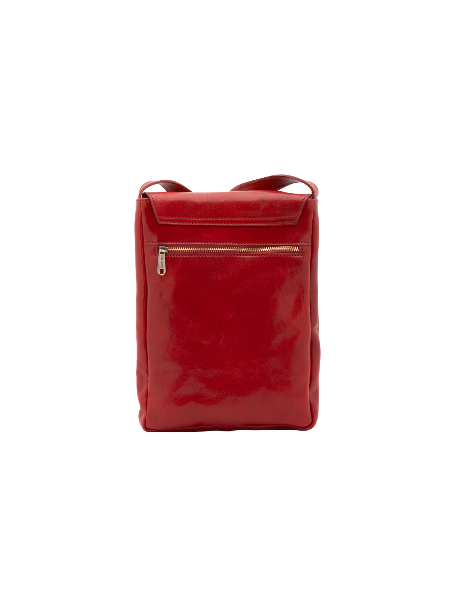 Crossbody bag I Fratelli Men Genuine leather -Nero Rosso