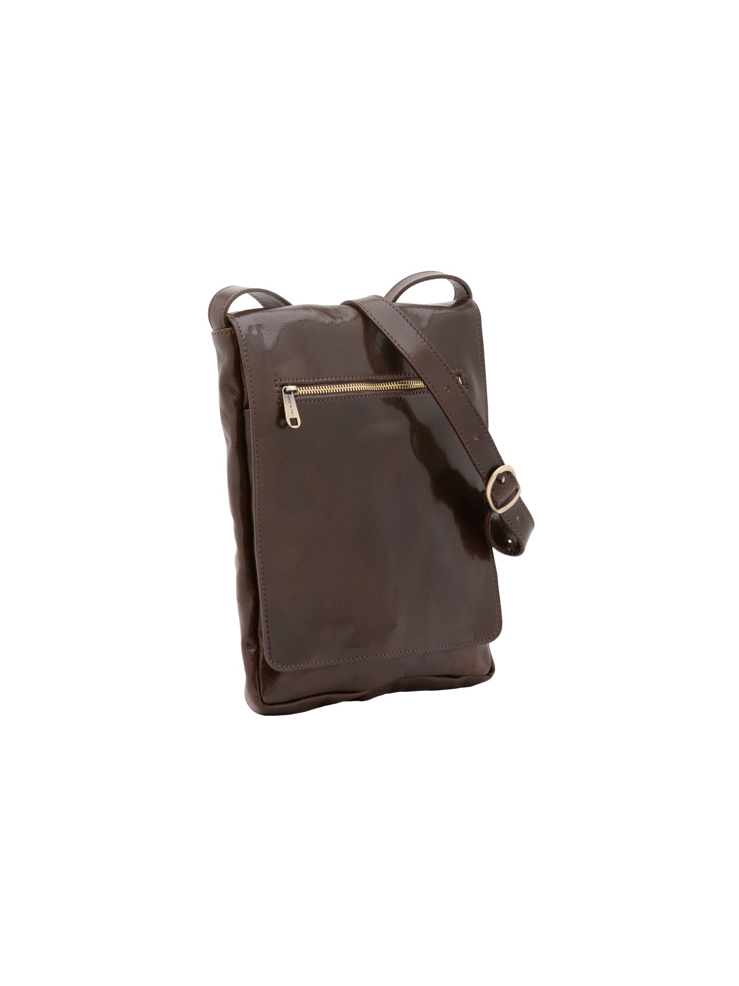Crossbody bag I Fratelli Men Genuine leather -Nero Testa di moro