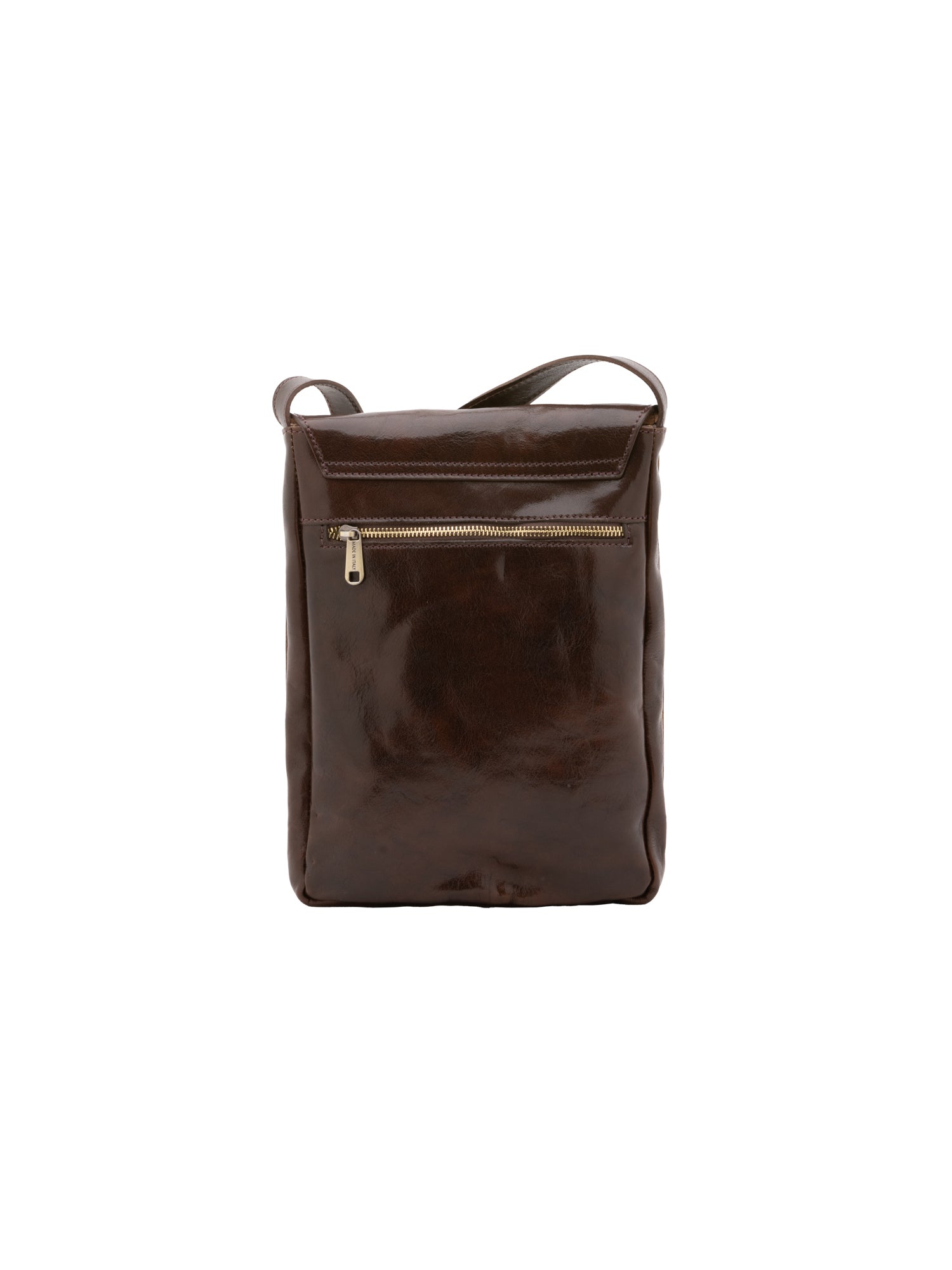 Crossbody bag I Fratelli Men Genuine leather -Nero Testa di moro
