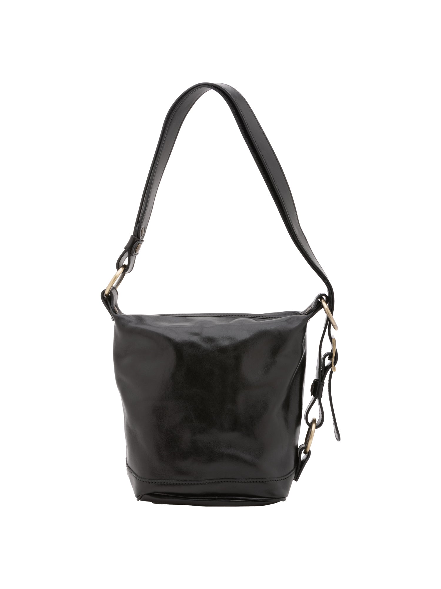 Bucket bag I Fratelli Women Genuine leather -Nero Nero