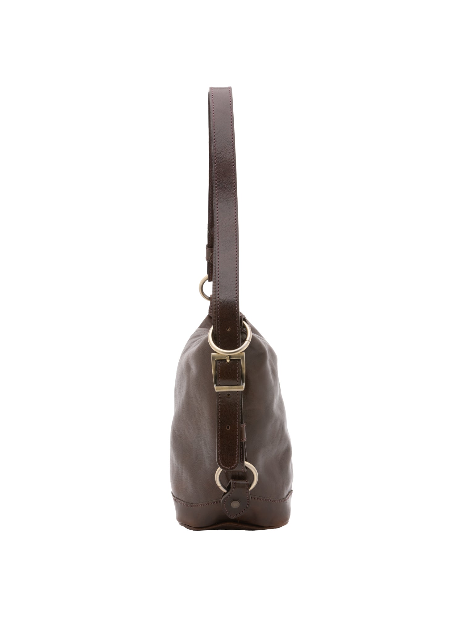 Bucket bag I Fratelli Women Genuine leather -Nero Testa di moro