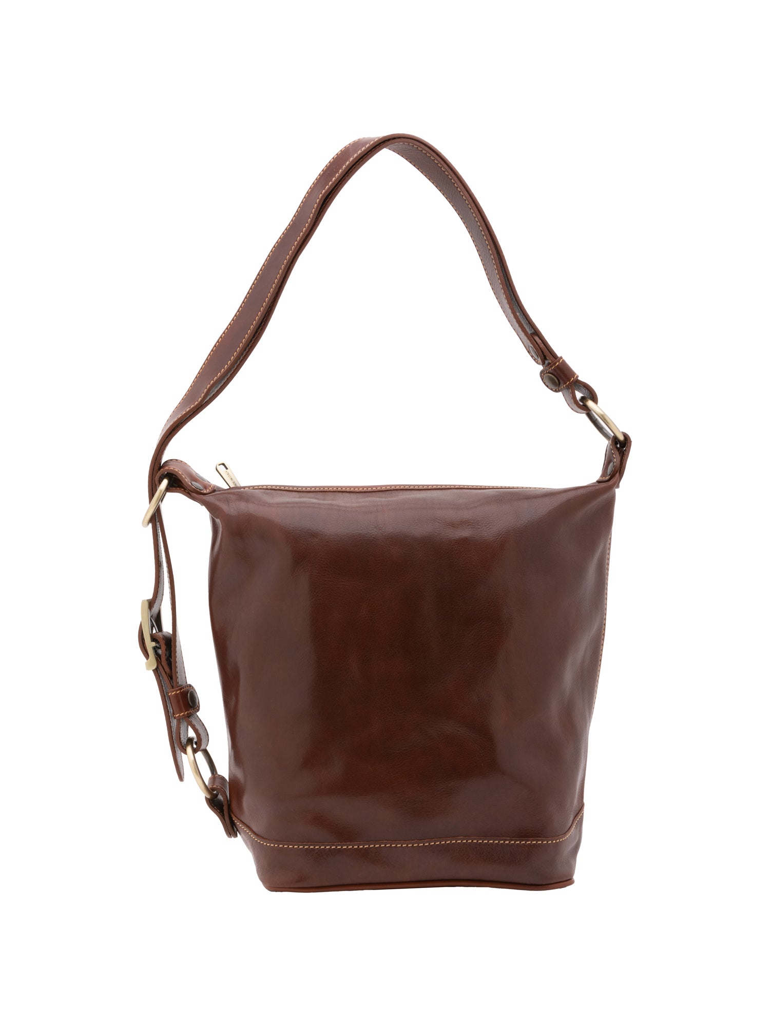 Bucket bag I Fratelli Women Genuine leather -Tmoro Marrone