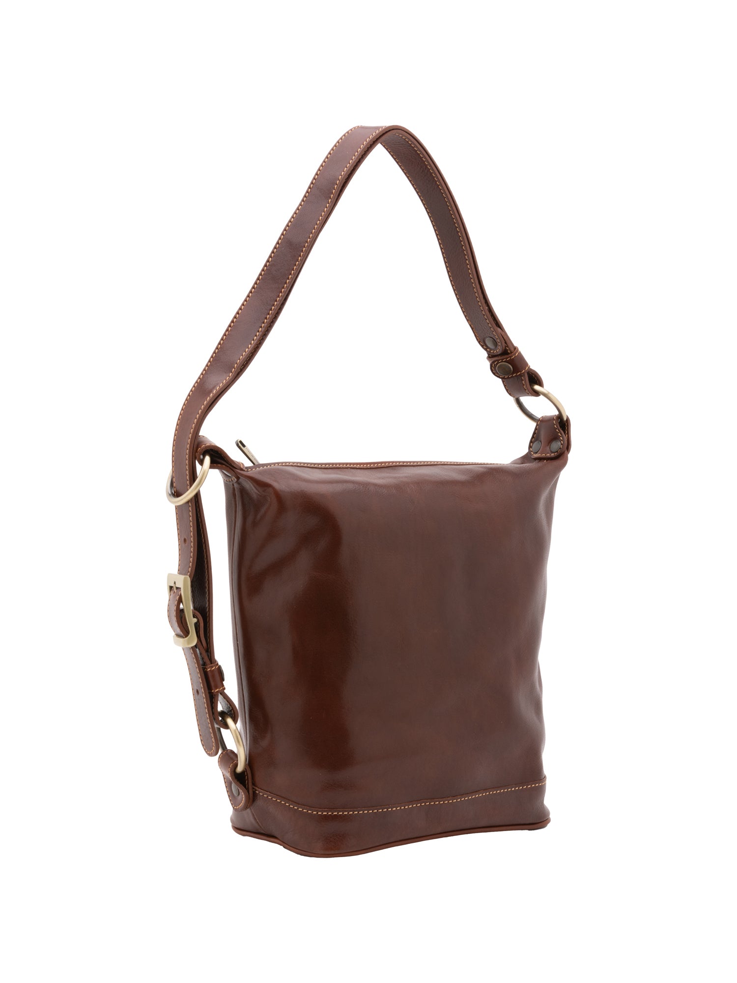 Bucket bag I Fratelli Women Genuine leather -Tmoro Marrone