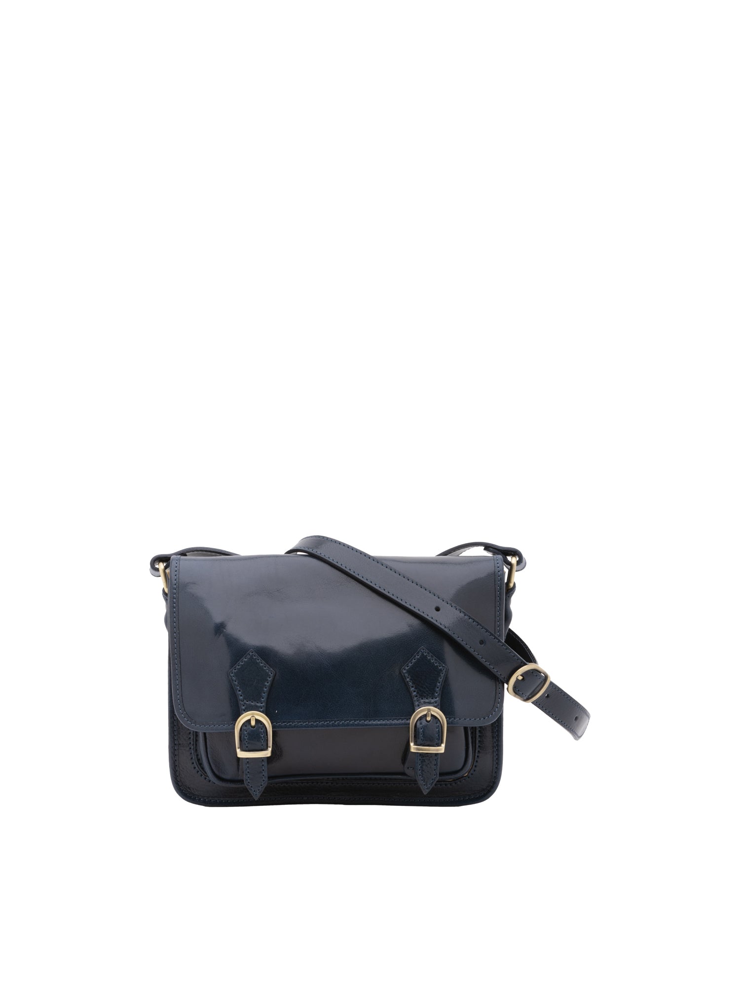Crossbody bag I Fratelli Women Genuine leather -Blu Blu