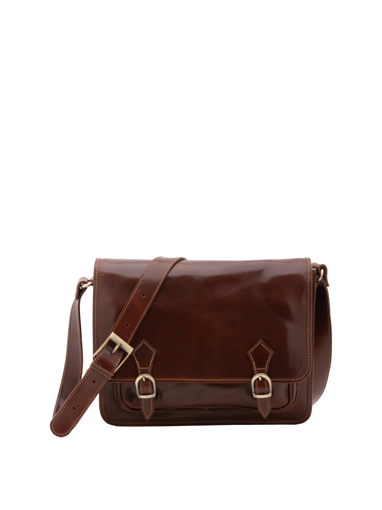 Crossbody bag I Fratelli Women Genuine leather -Tmoro Marrone