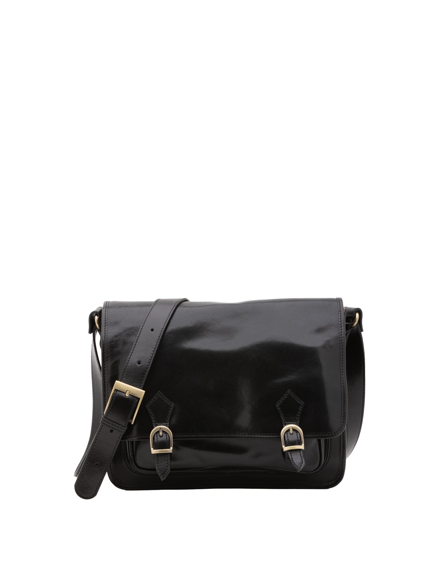 Crossbody bag I Fratelli Women Genuine leather -Tmoro Nero