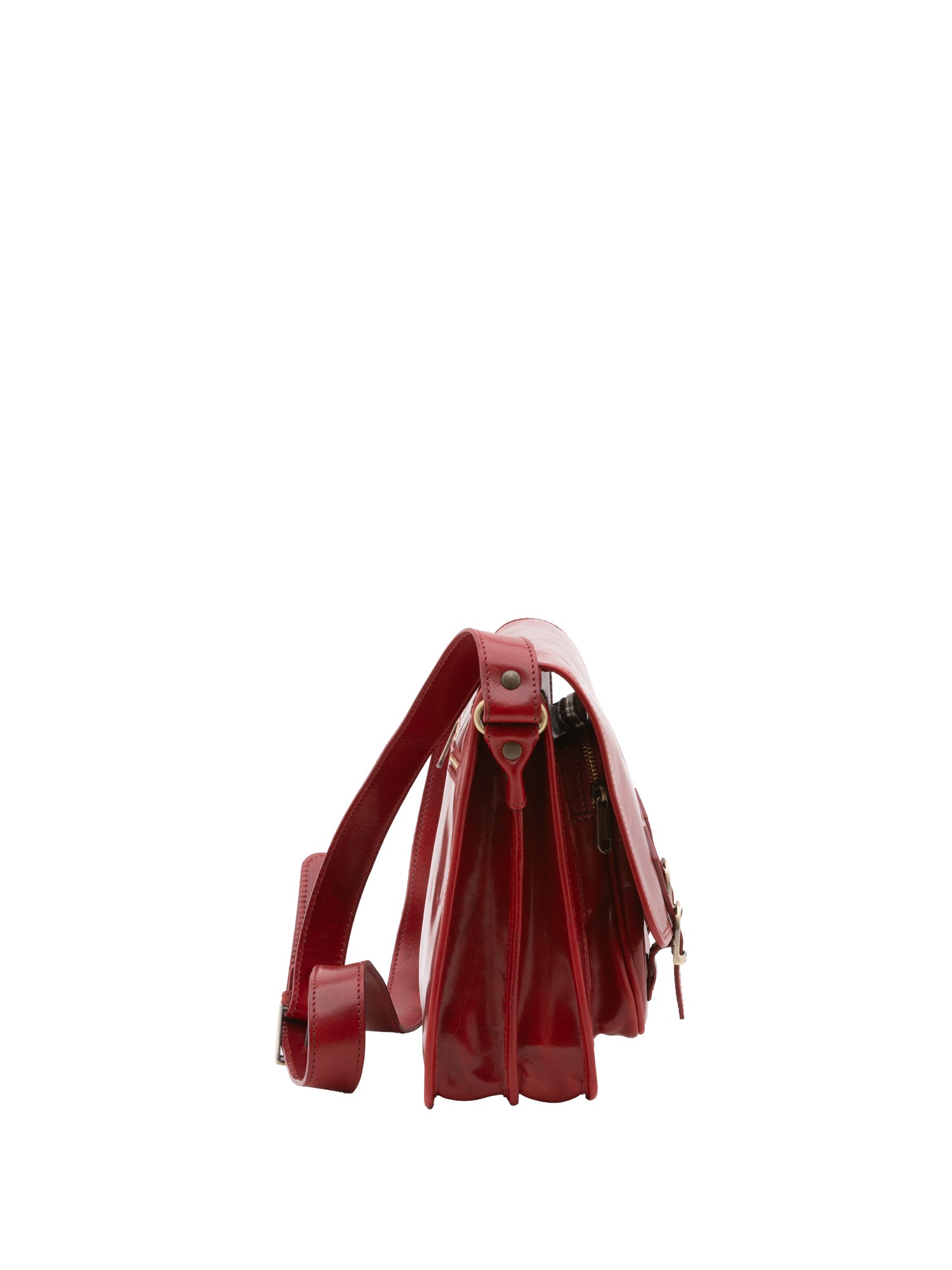 Crossbody bag I Fratelli Women Genuine leather -Tmoro Rosso