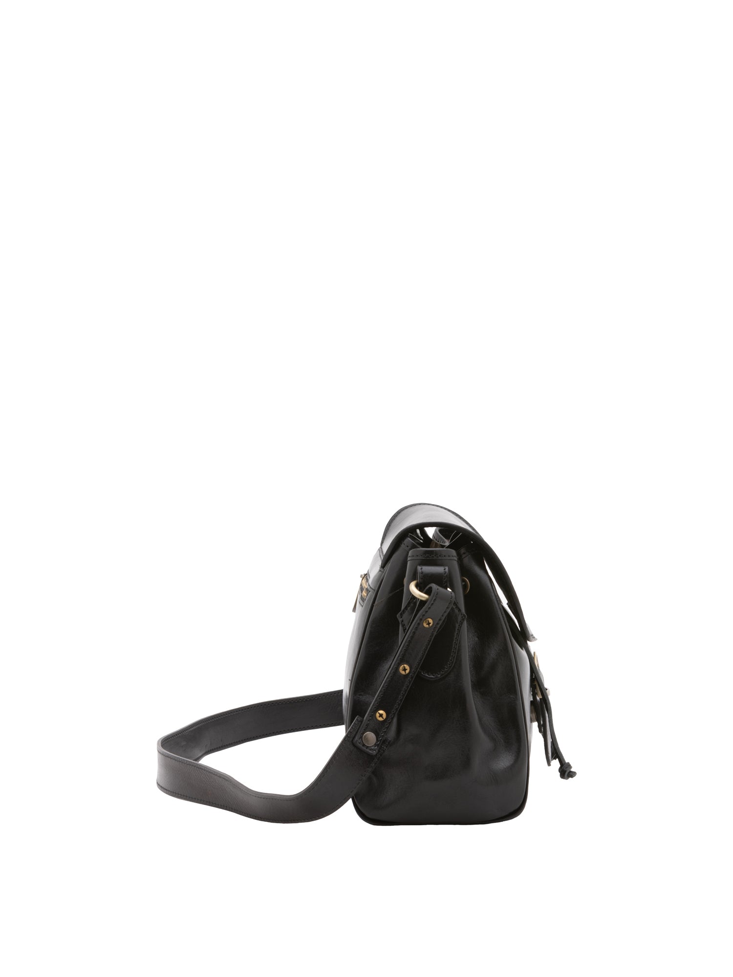Bucket bag I Fratelli Women Genuine leather -Senape Nero