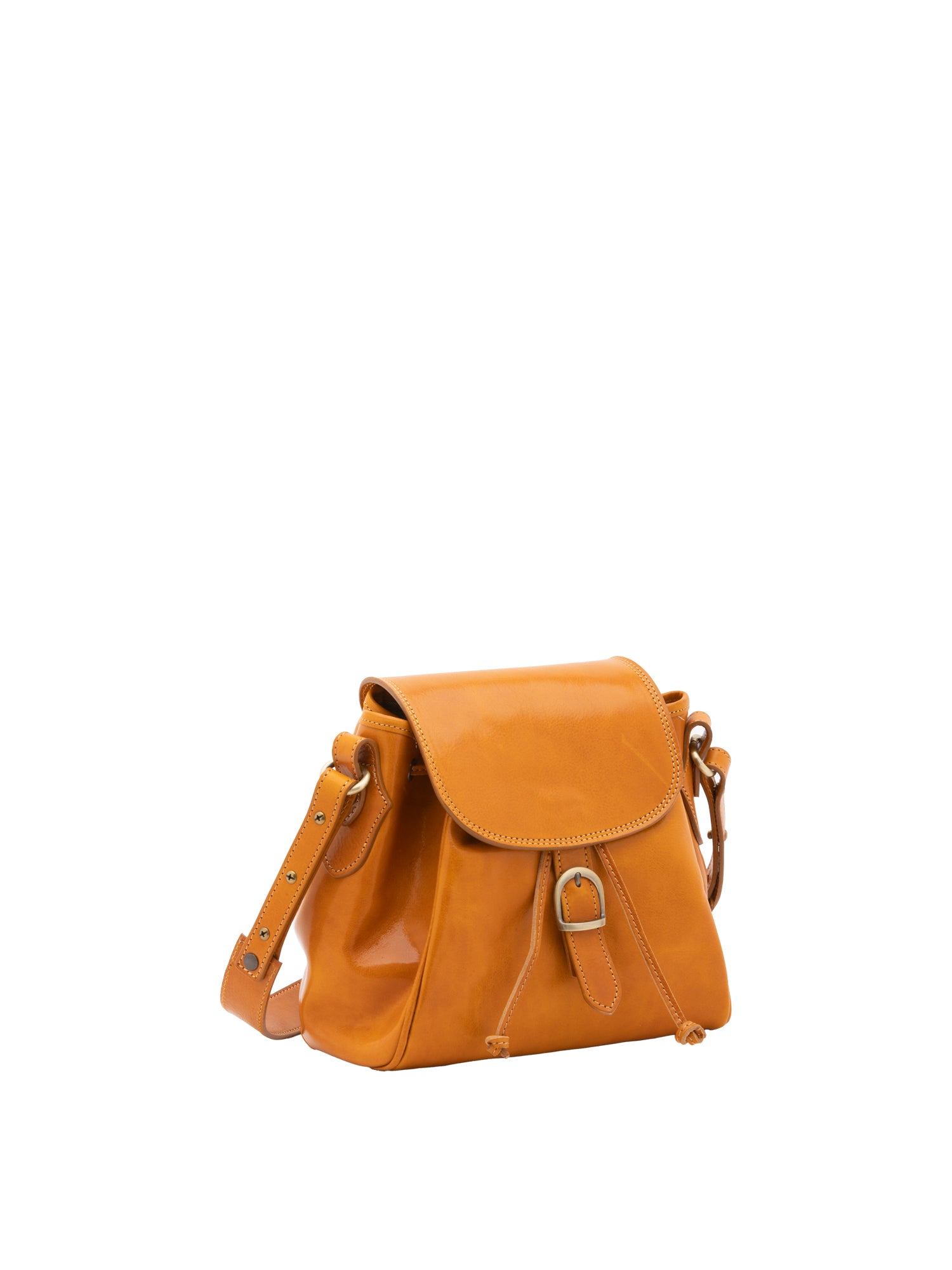 Bucket bag I Fratelli Women Genuine leather -Senape Senape