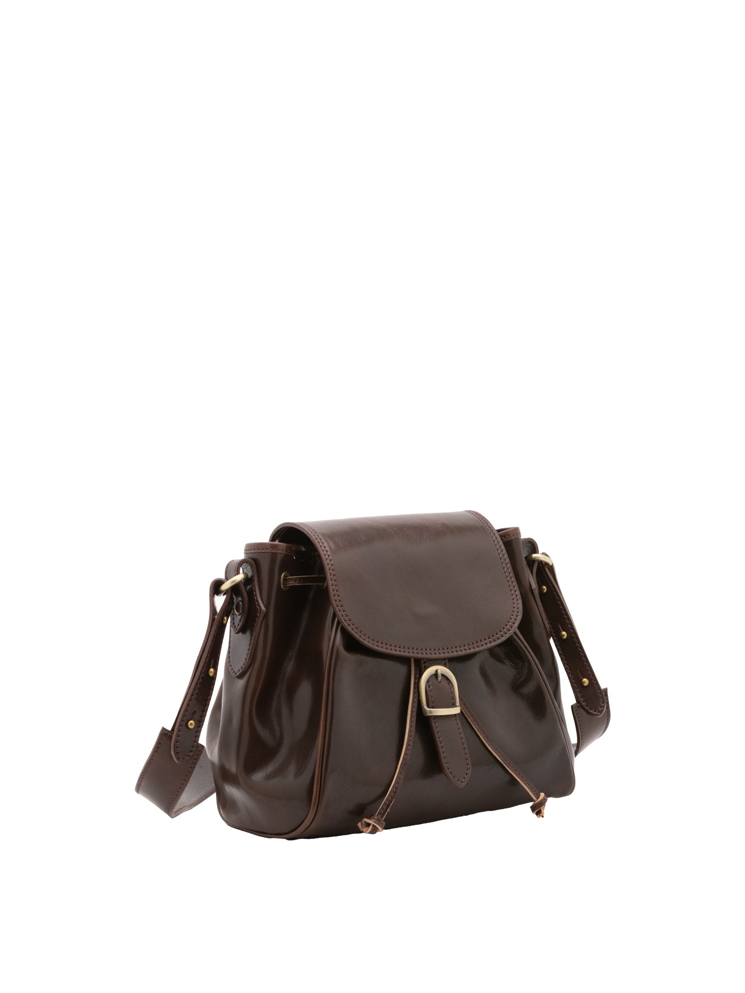 Bucket bag I Fratelli Women Genuine leather -Senape Bruciato