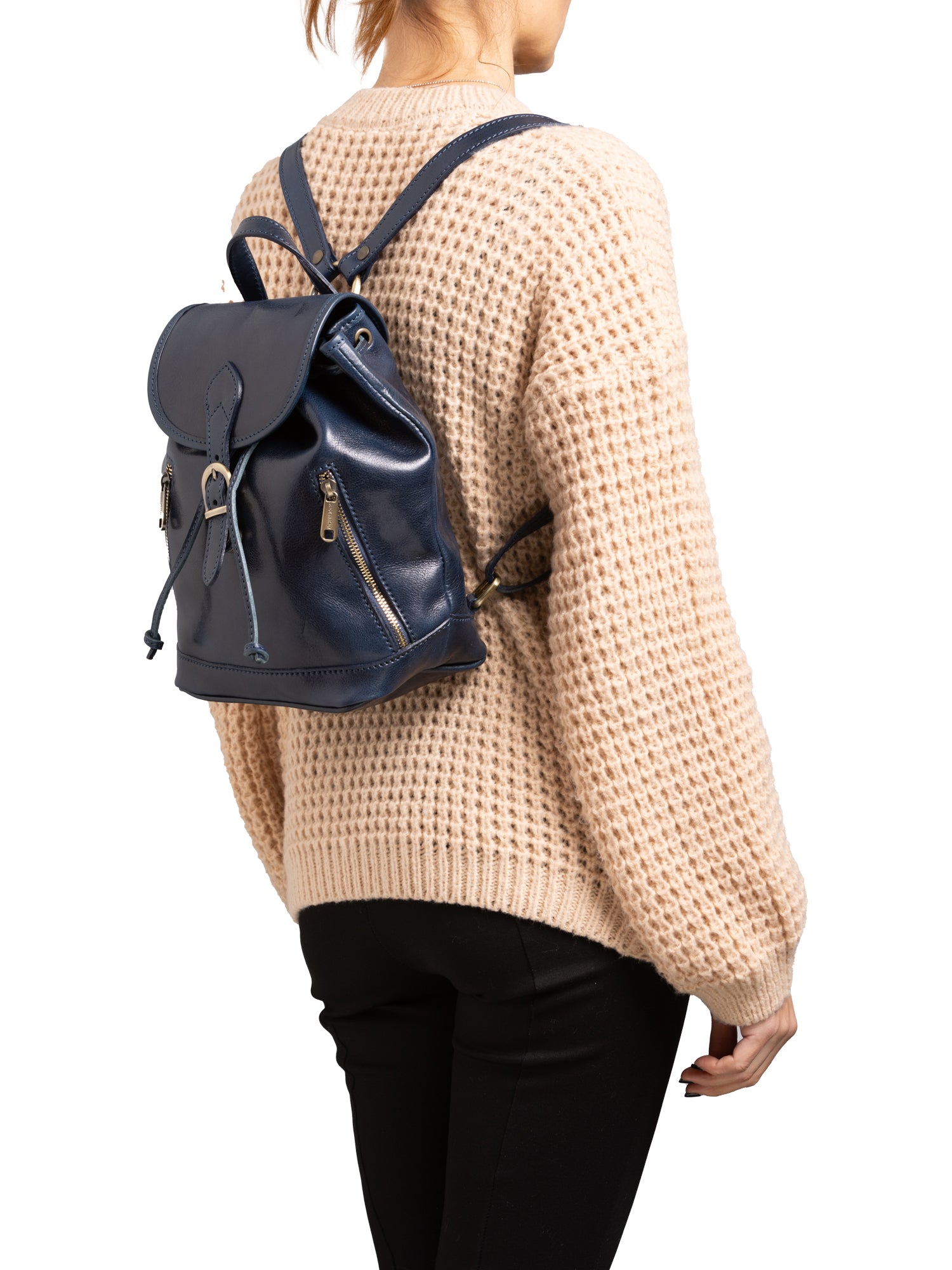 Shoulder Bag I Fratelli Women Genuine leather -Verde Blu