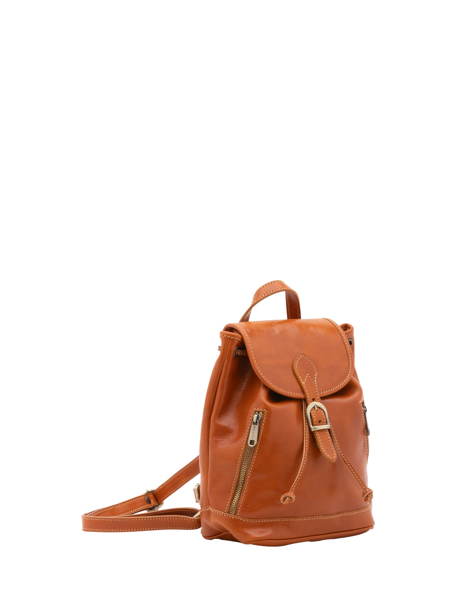 Shoulder Bag I Fratelli Women Genuine leather -Verde Cognac