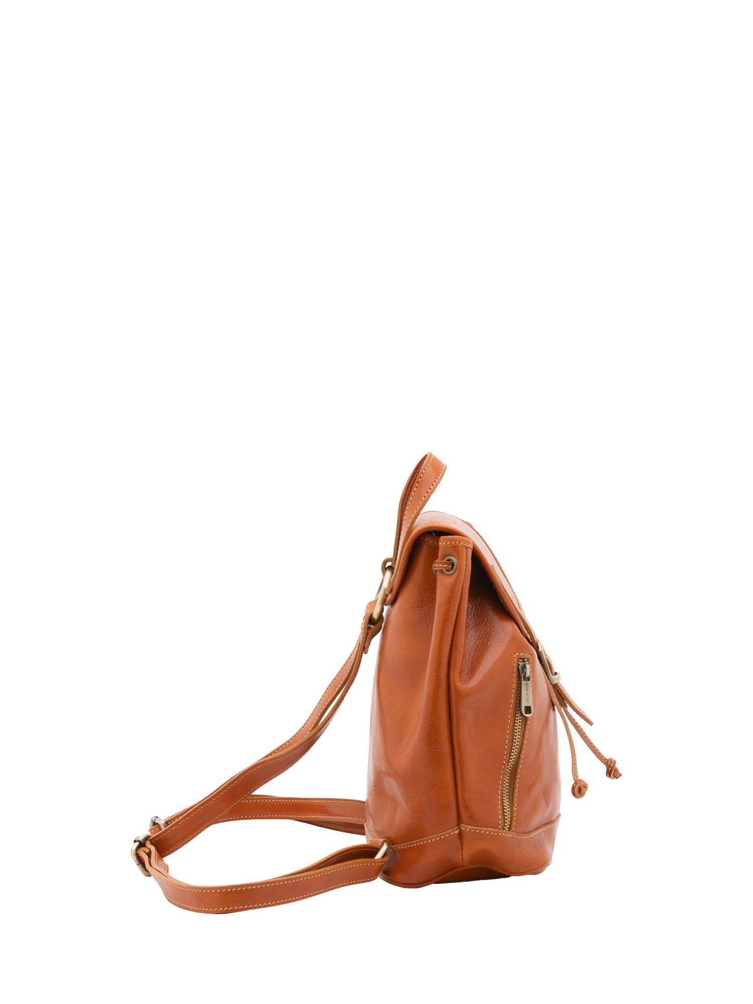 Shoulder Bag I Fratelli Women Genuine leather -Verde Cognac