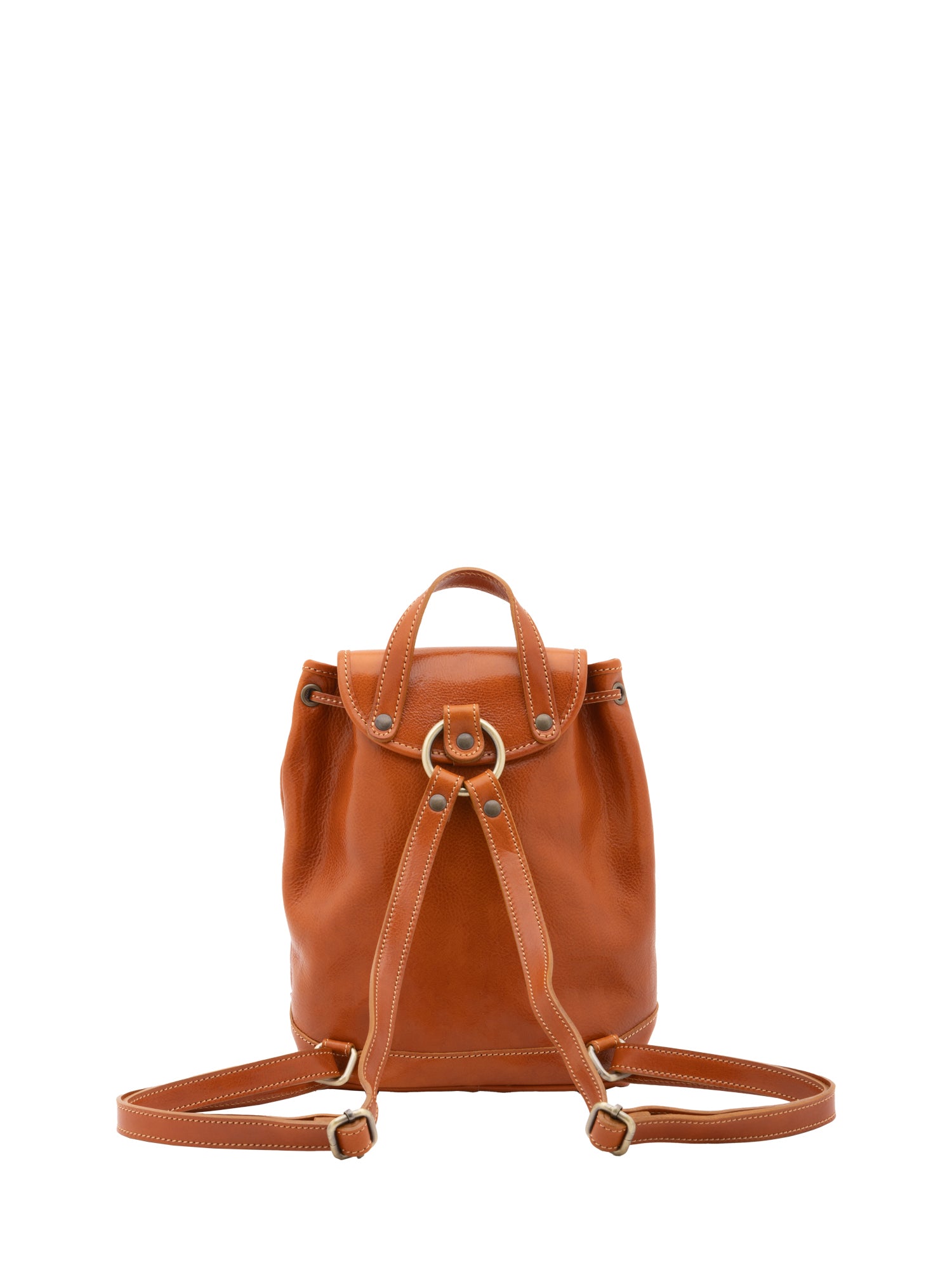 Shoulder Bag I Fratelli Women Genuine leather -Verde Cognac