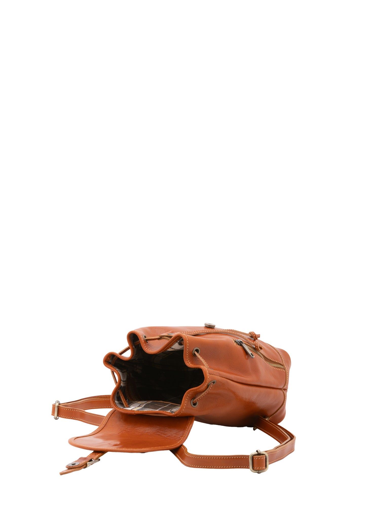 Shoulder Bag I Fratelli Women Genuine leather -Verde Cognac